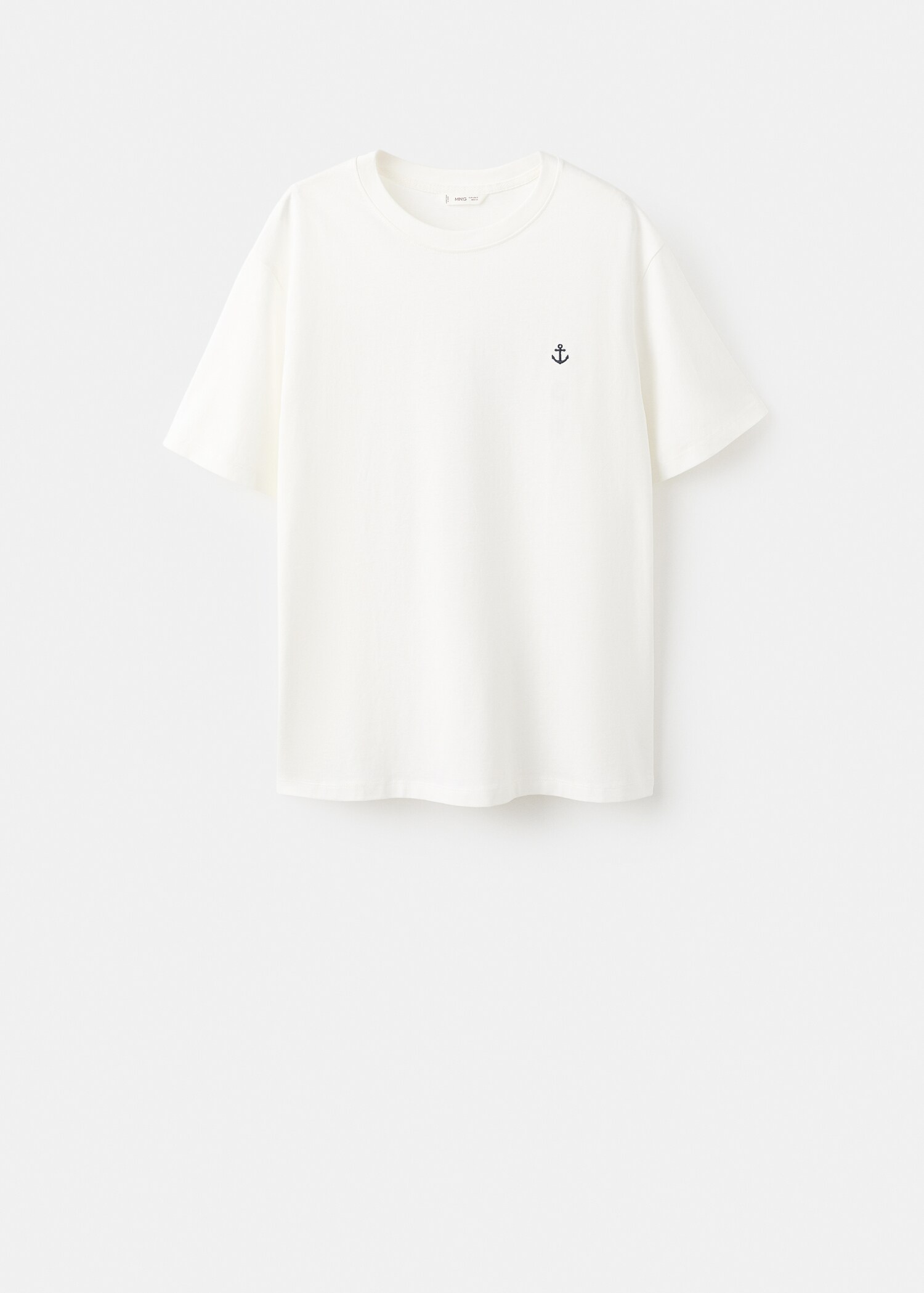 Embroidered cotton T-shirt - Article without model