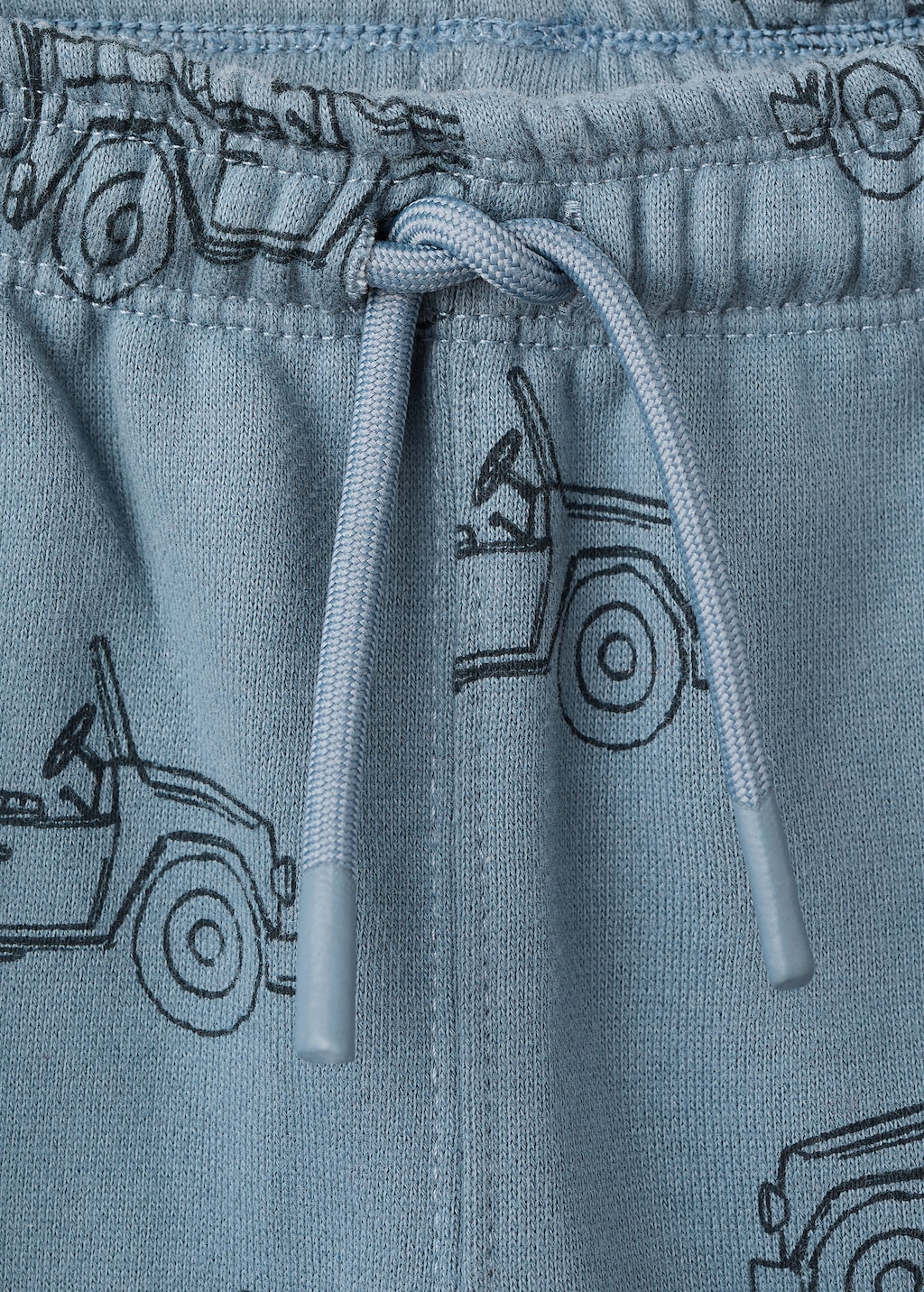 Printed cotton joggers