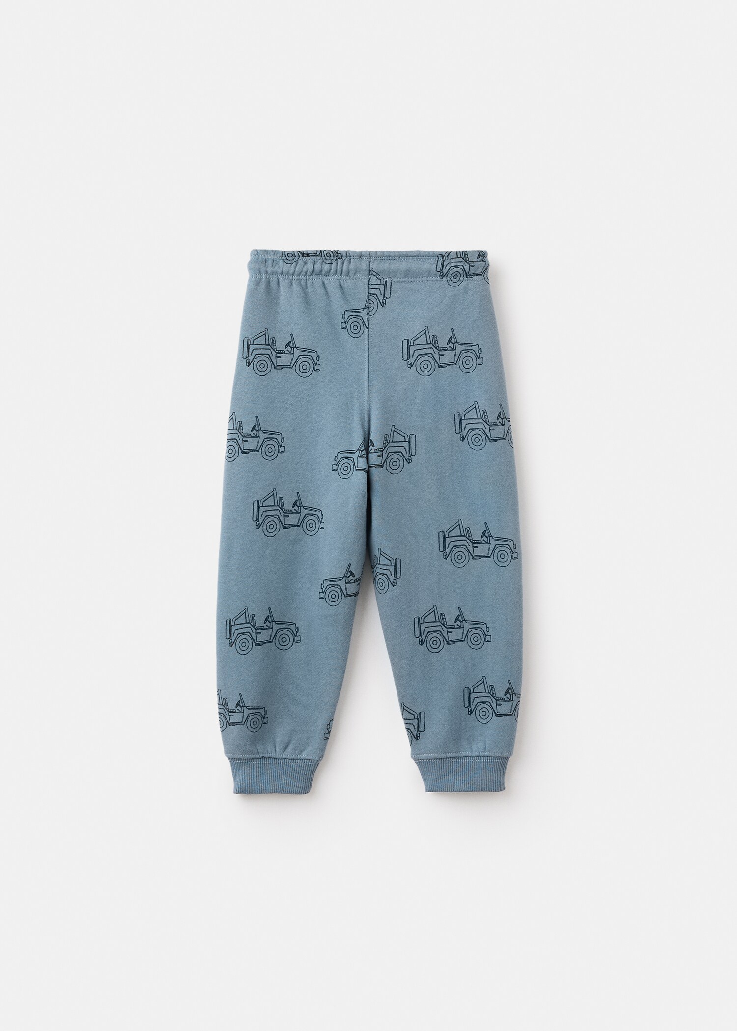 Printed cotton joggers - Reverse of the article