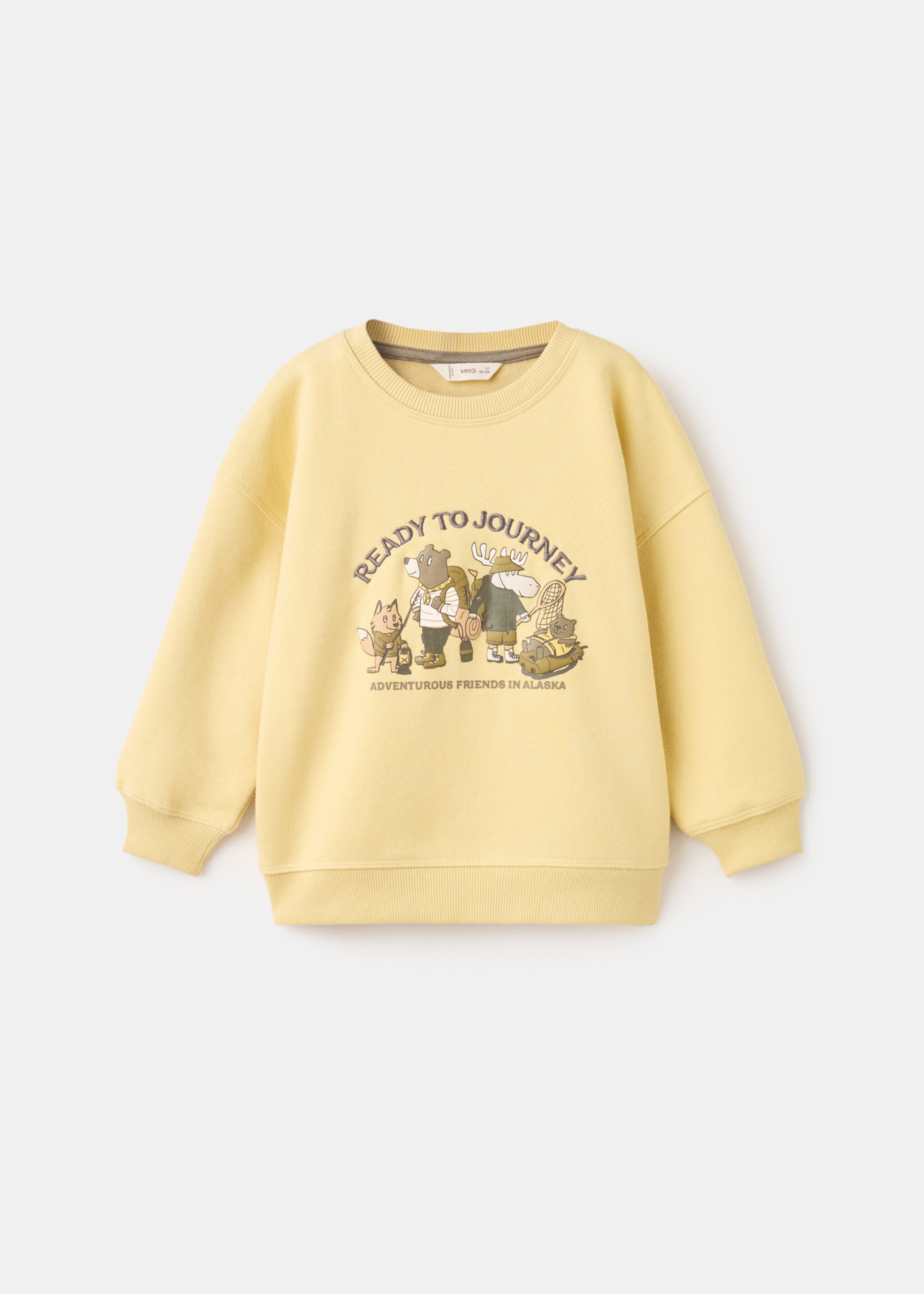 Sweatshirt journey - Article without model, Pastel Yellow. Ref: 17027781-00.