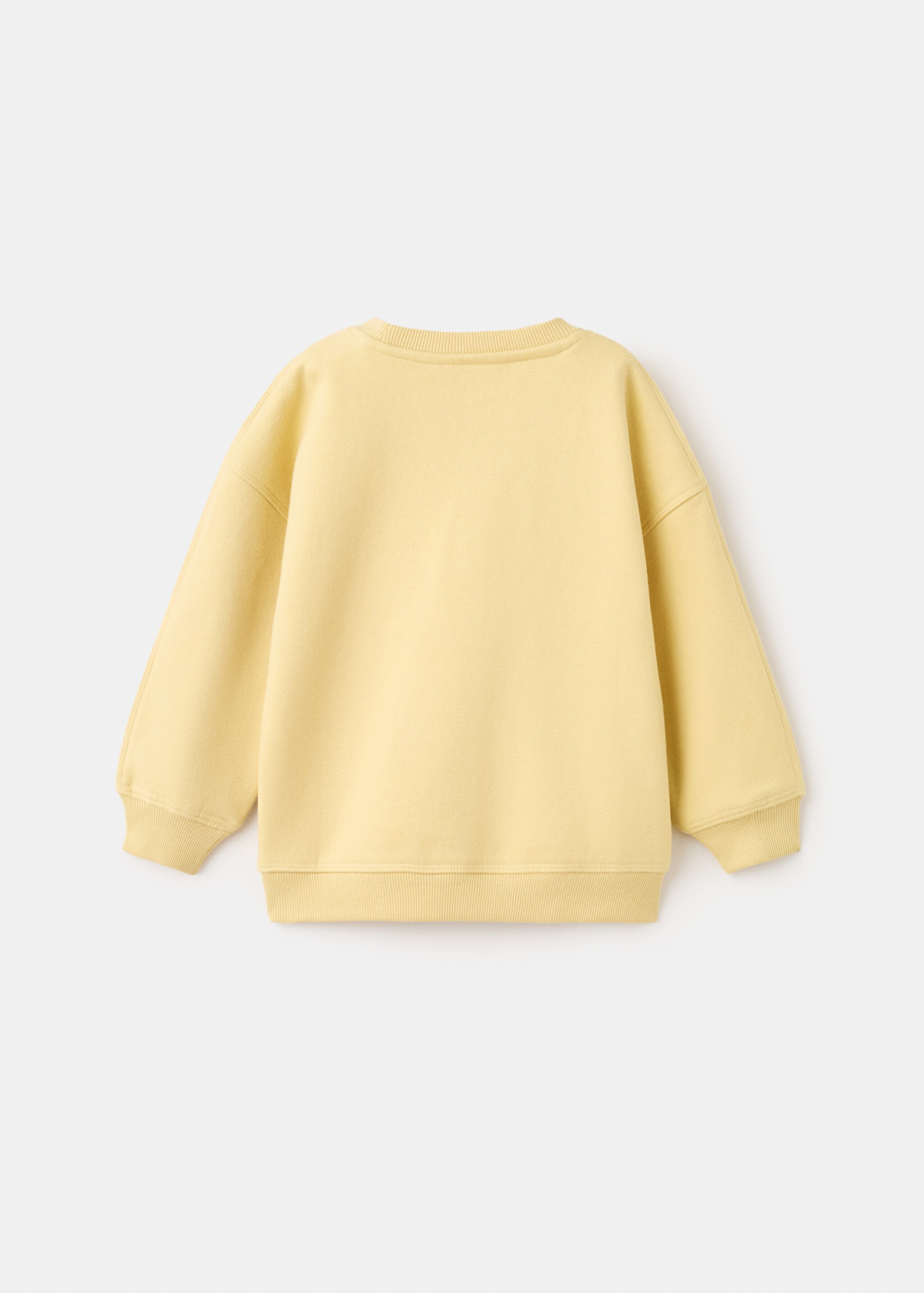 Sweatshirt journey - Reverse of the article, Pastel Yellow. Ref: 17027781-00.