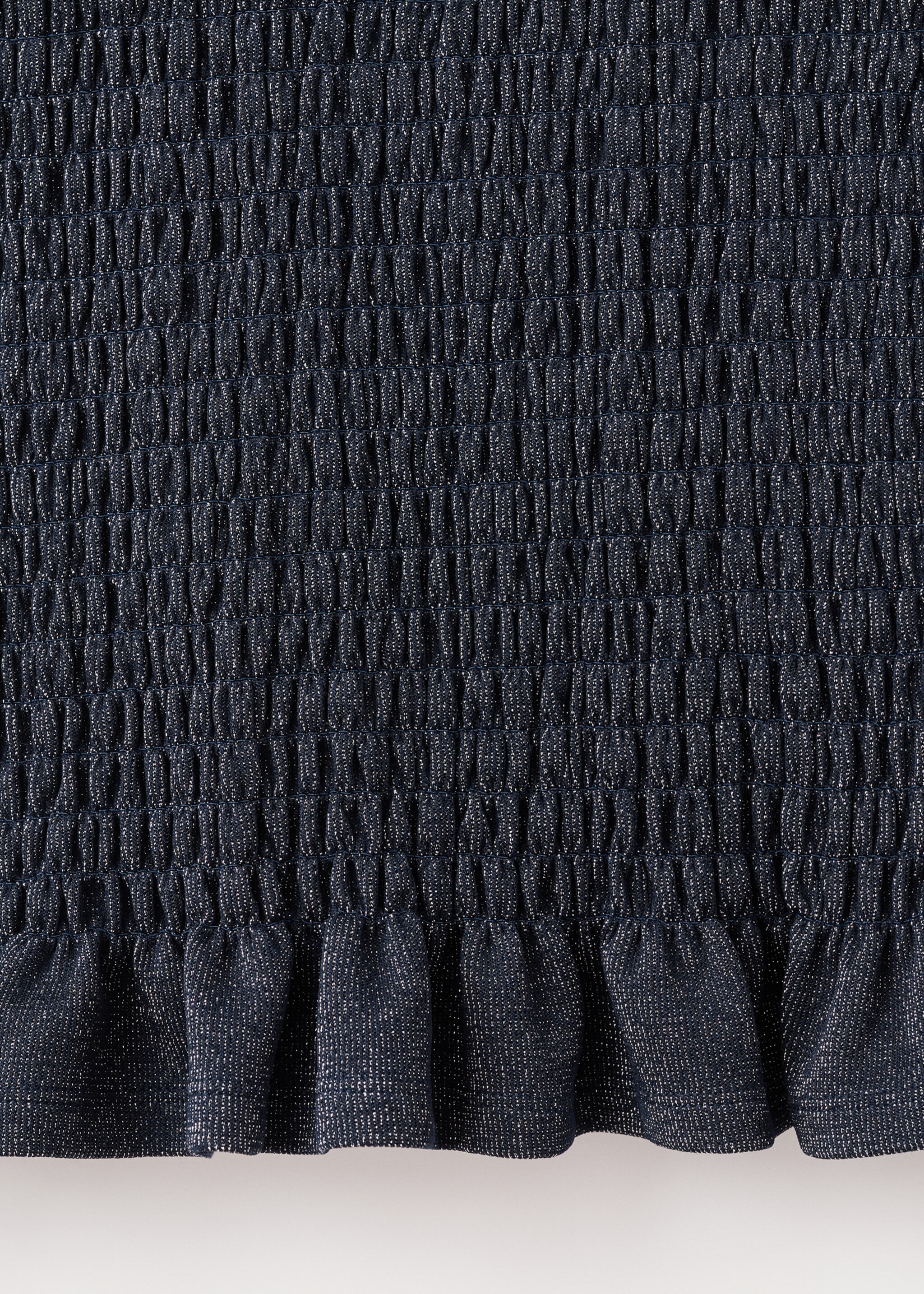 Ruched fitted dress - Details of the article 0, Navy. Ref: 17027784-00.