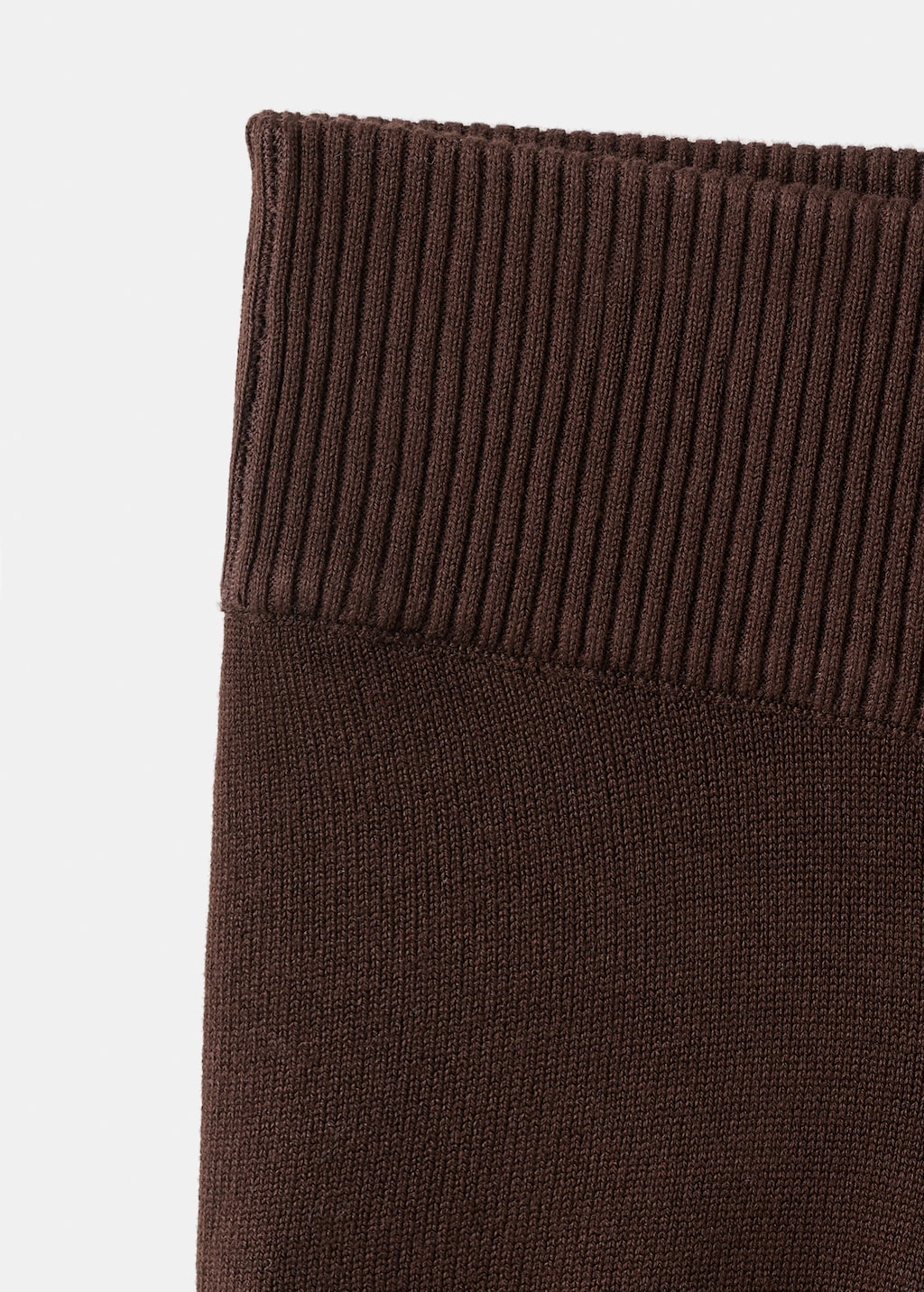 Knitted trousers with stitching detail