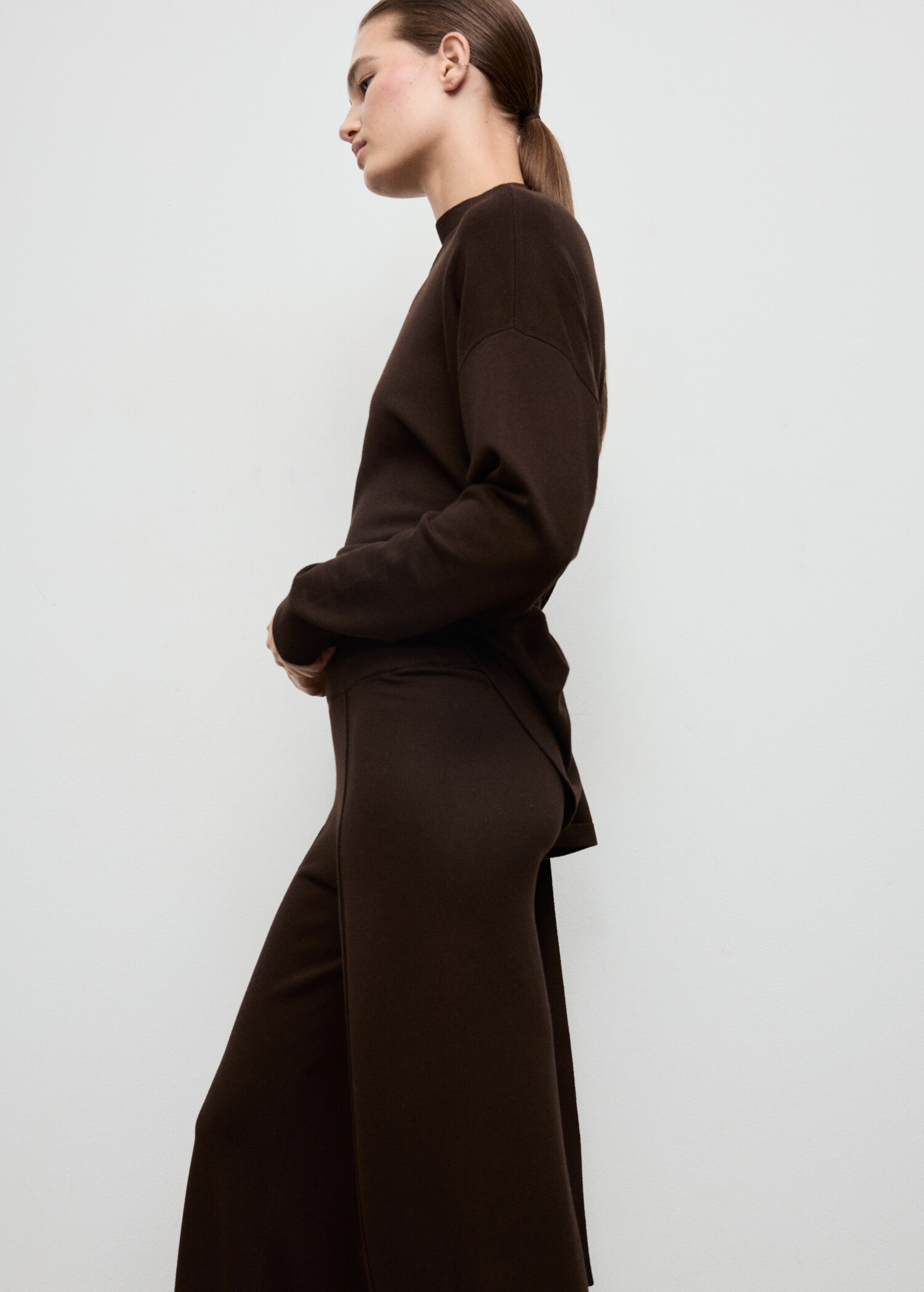 Pantalon en tricot avec coutures - Détail de l'article 1