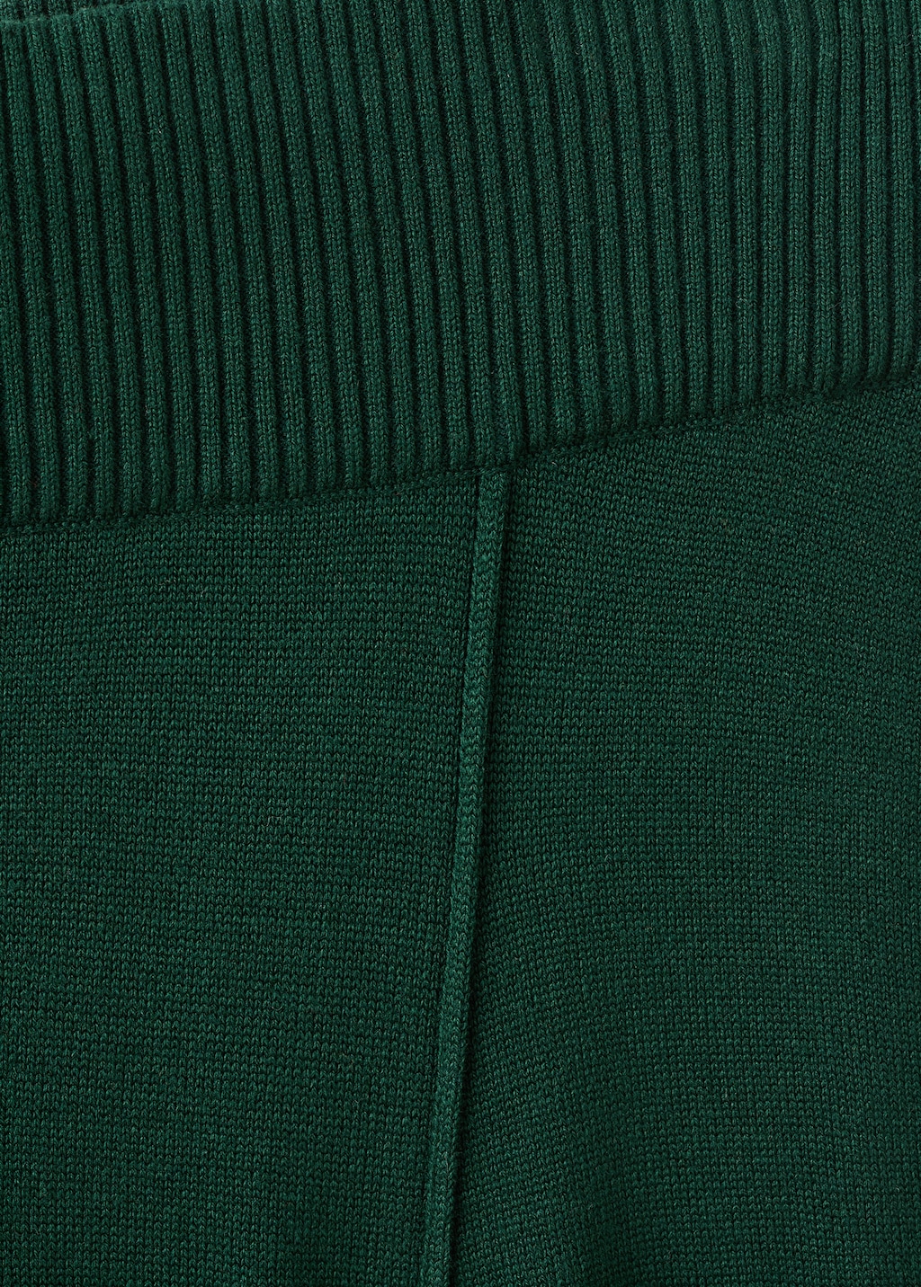 Knitted trousers with stitching detail