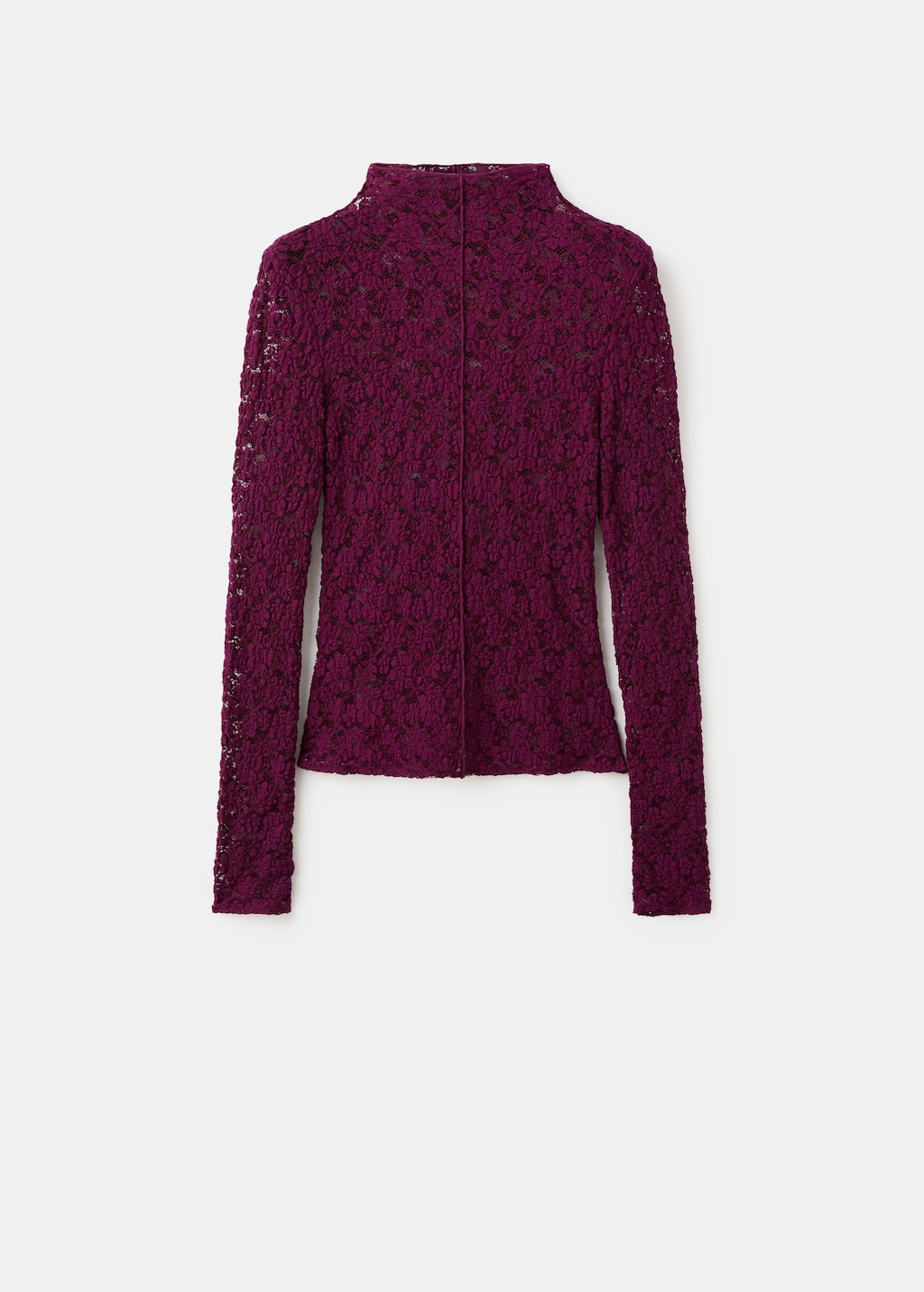 Mango Lace top with perkins collar thumbnail