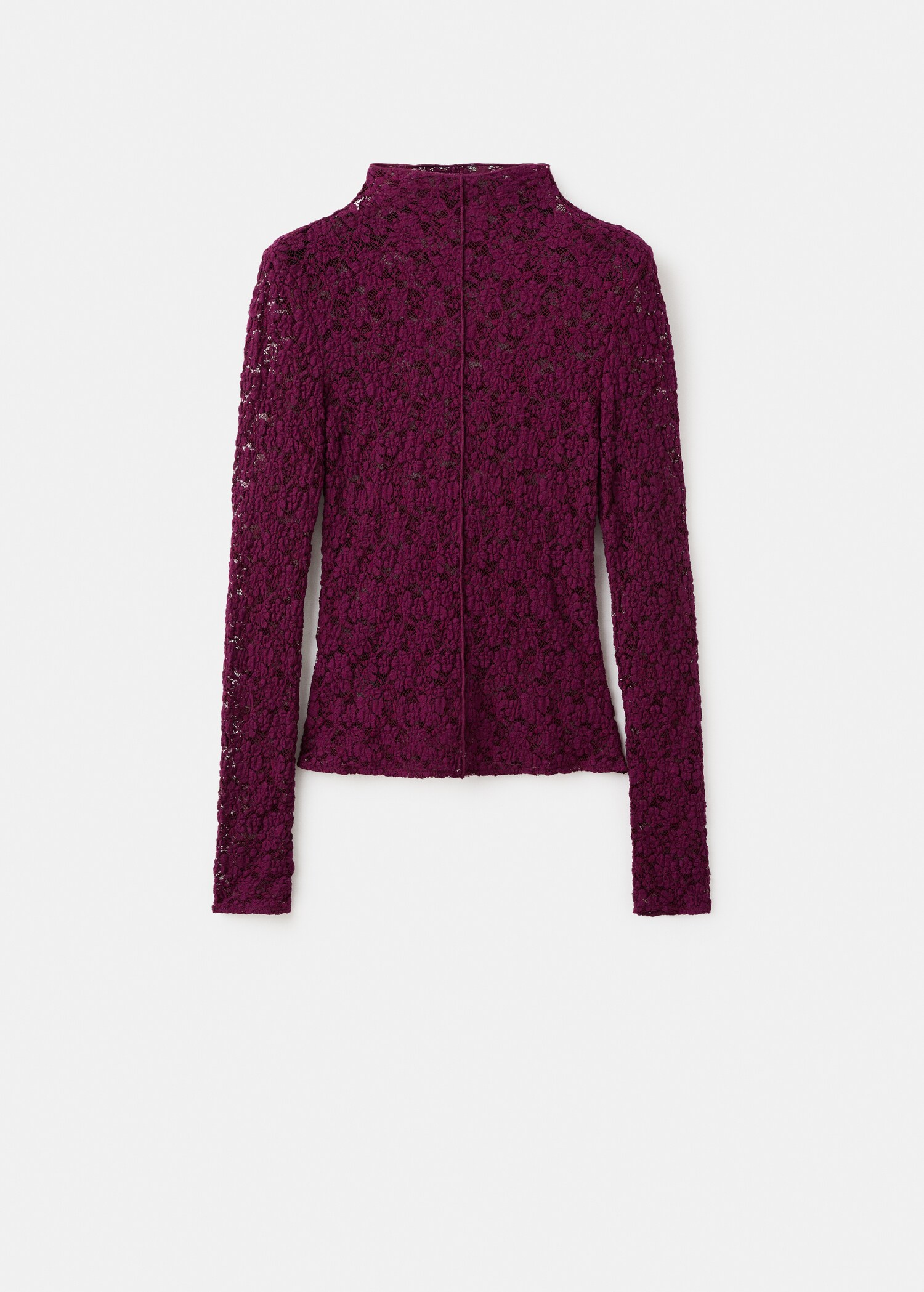 Lace top with Perkins collar - Article without model