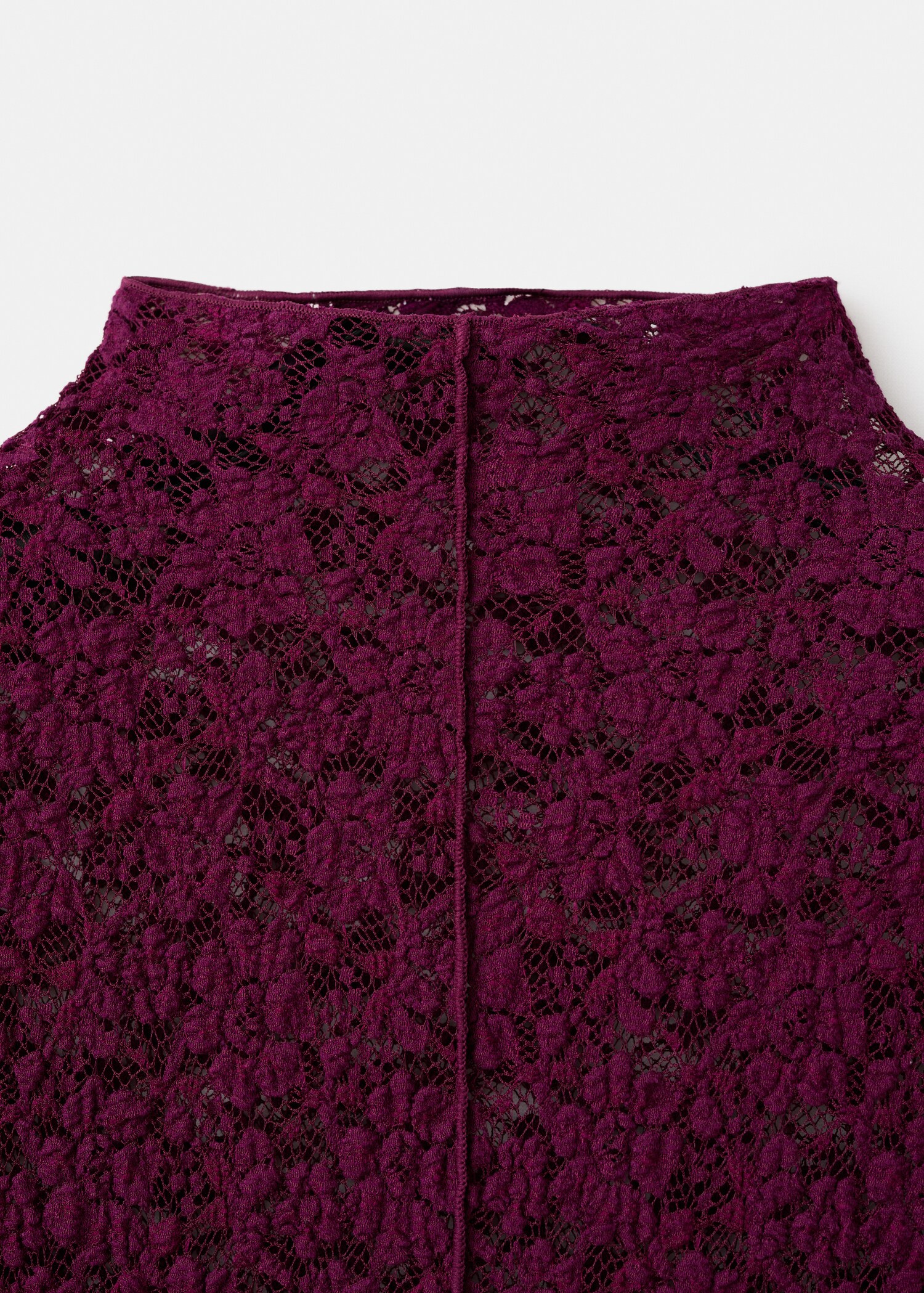 Lace top with Perkins collar - Details of the article 8