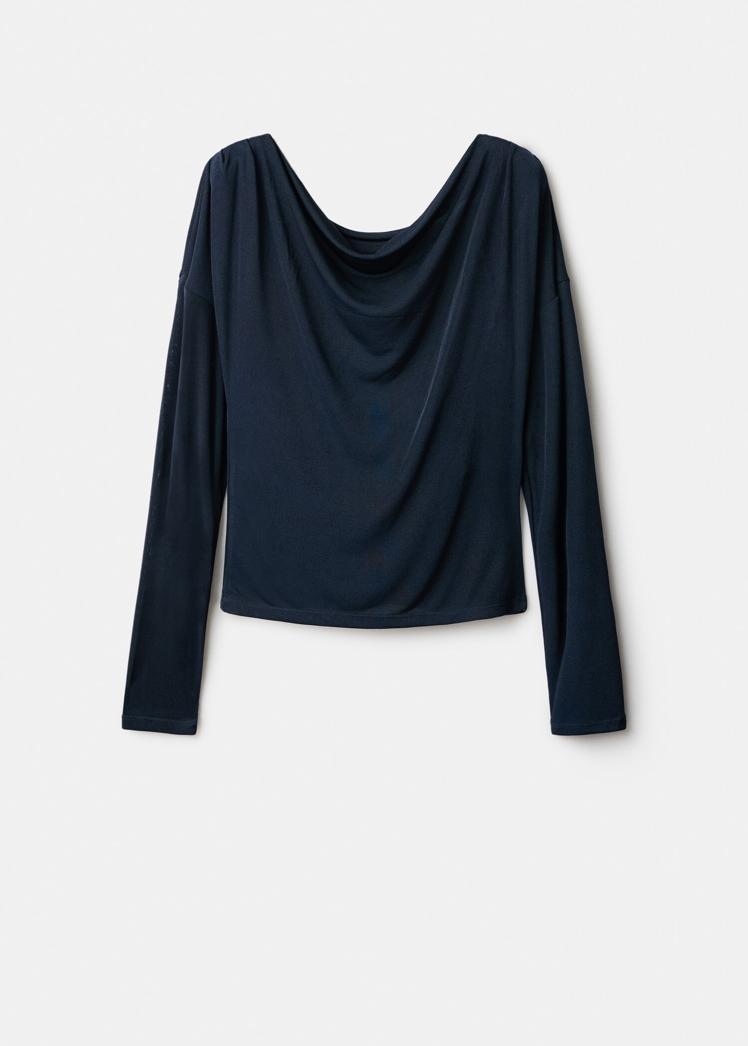 Top cuello drapeado - Artículo sin modelo