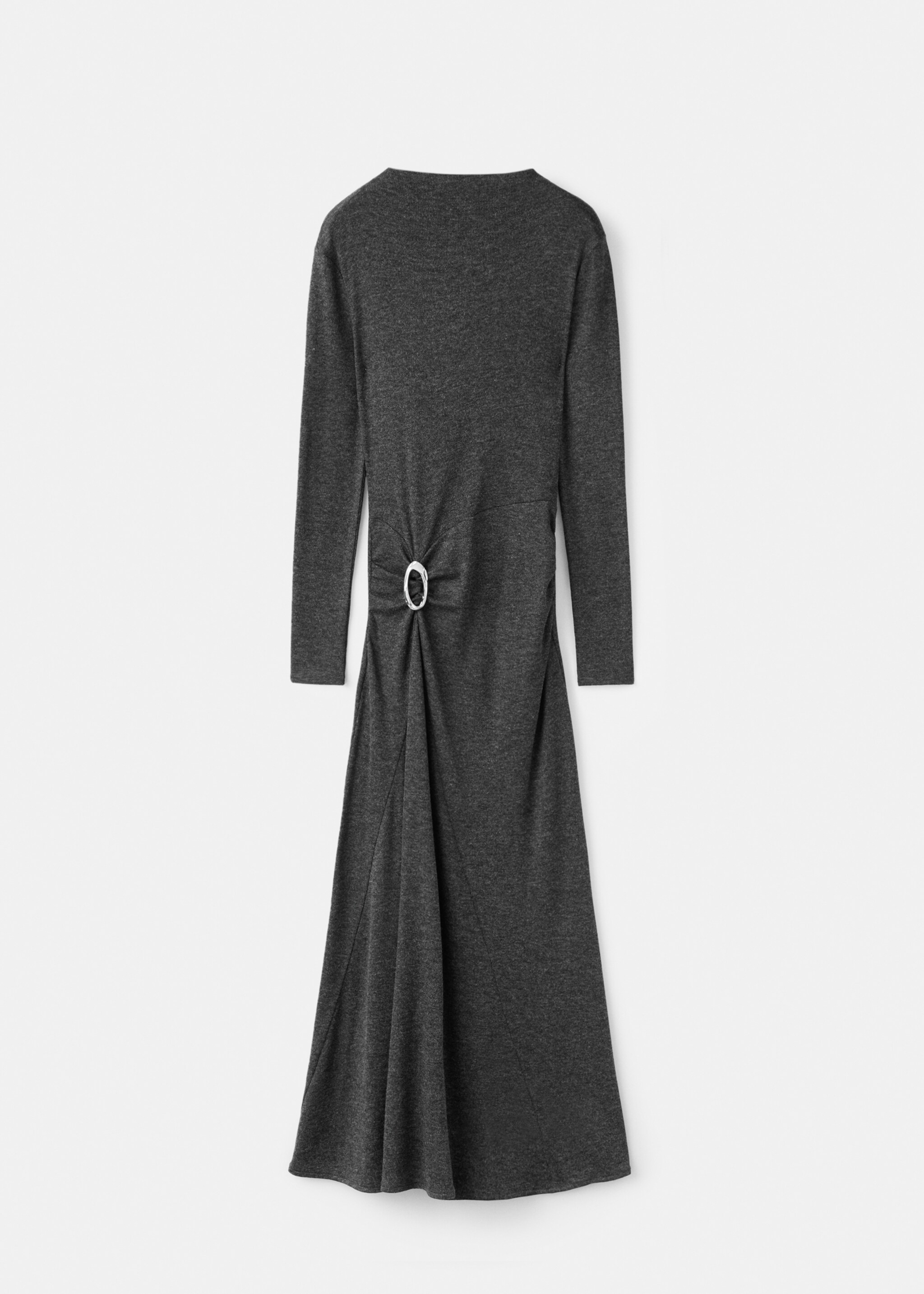 Ruched dress with ring - Article without model, Grey. Ref: 17027807-00.