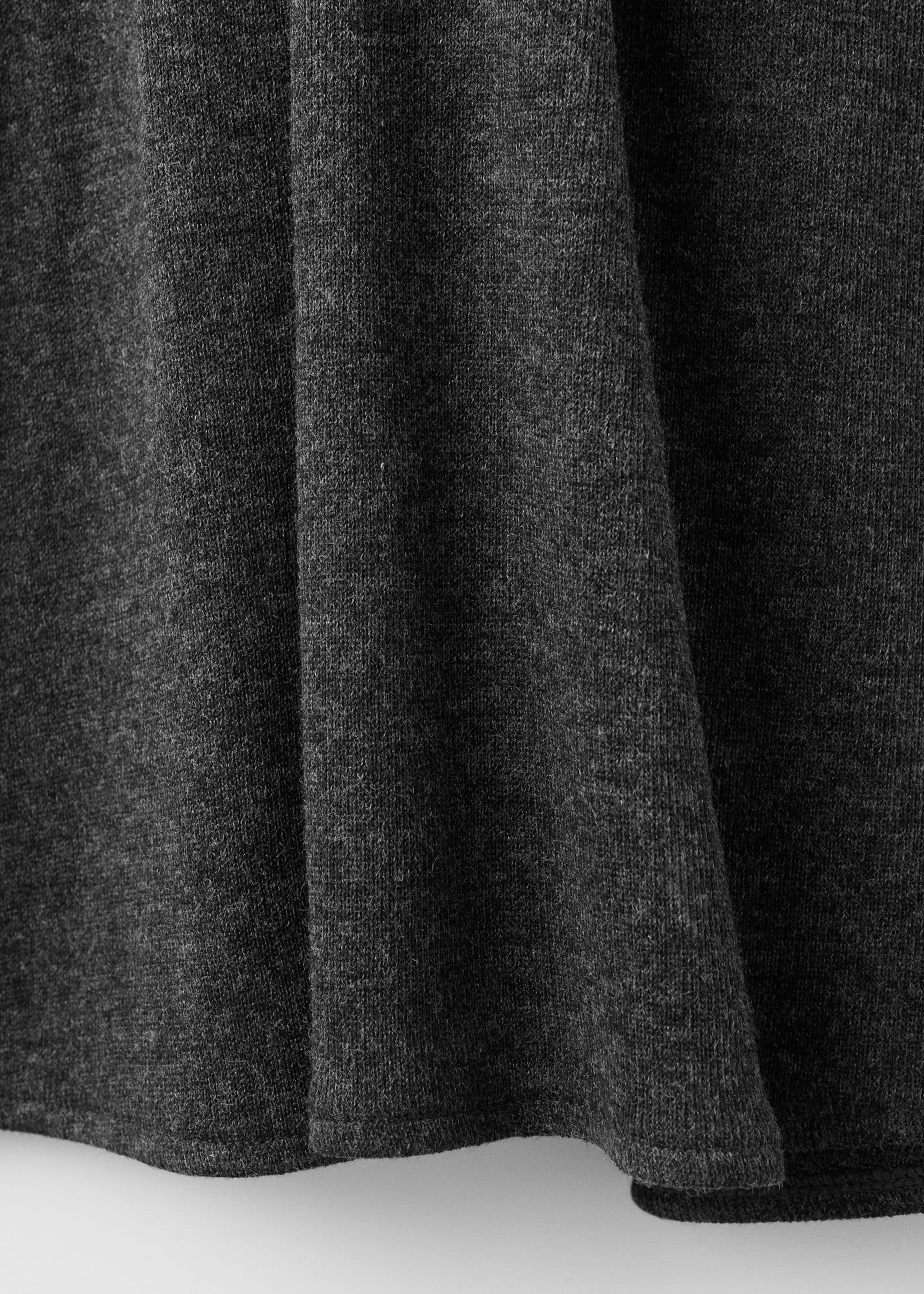 Ruched dress with ring - Details of the article 0, Grey. Ref: 17027807-00.