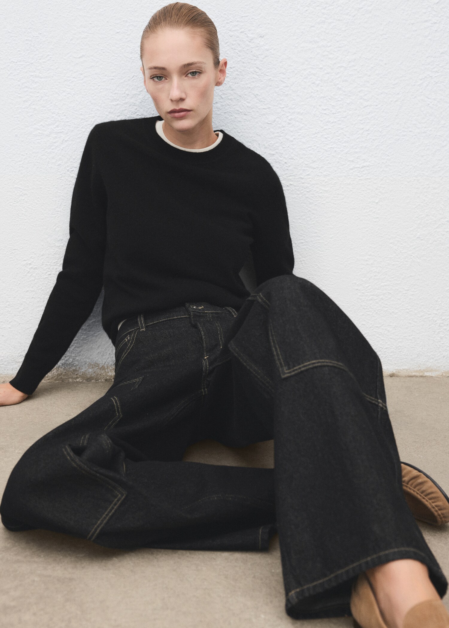 Barrel jeans with patches - Details of the article 2