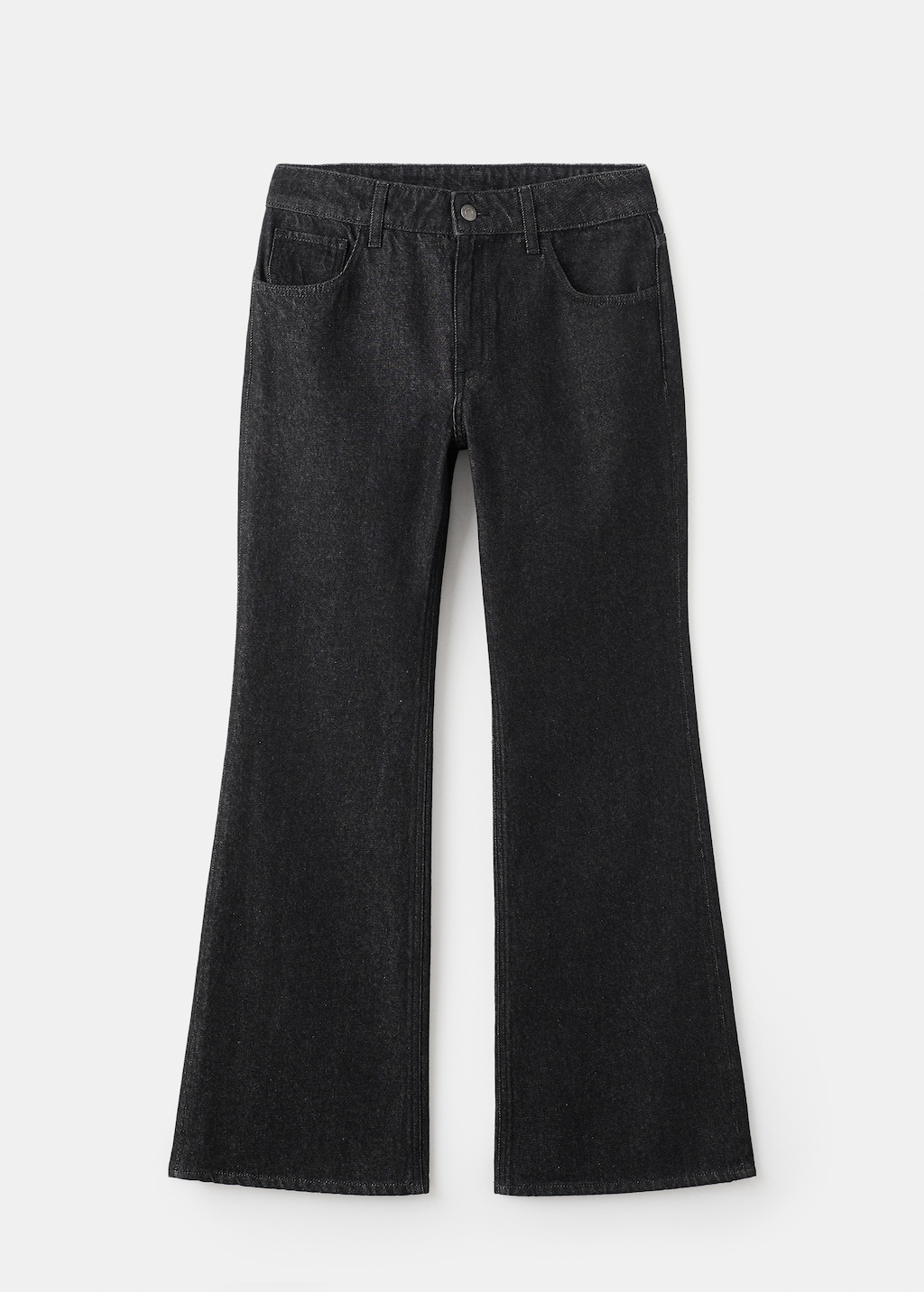 Flared rinse-wash jeans
