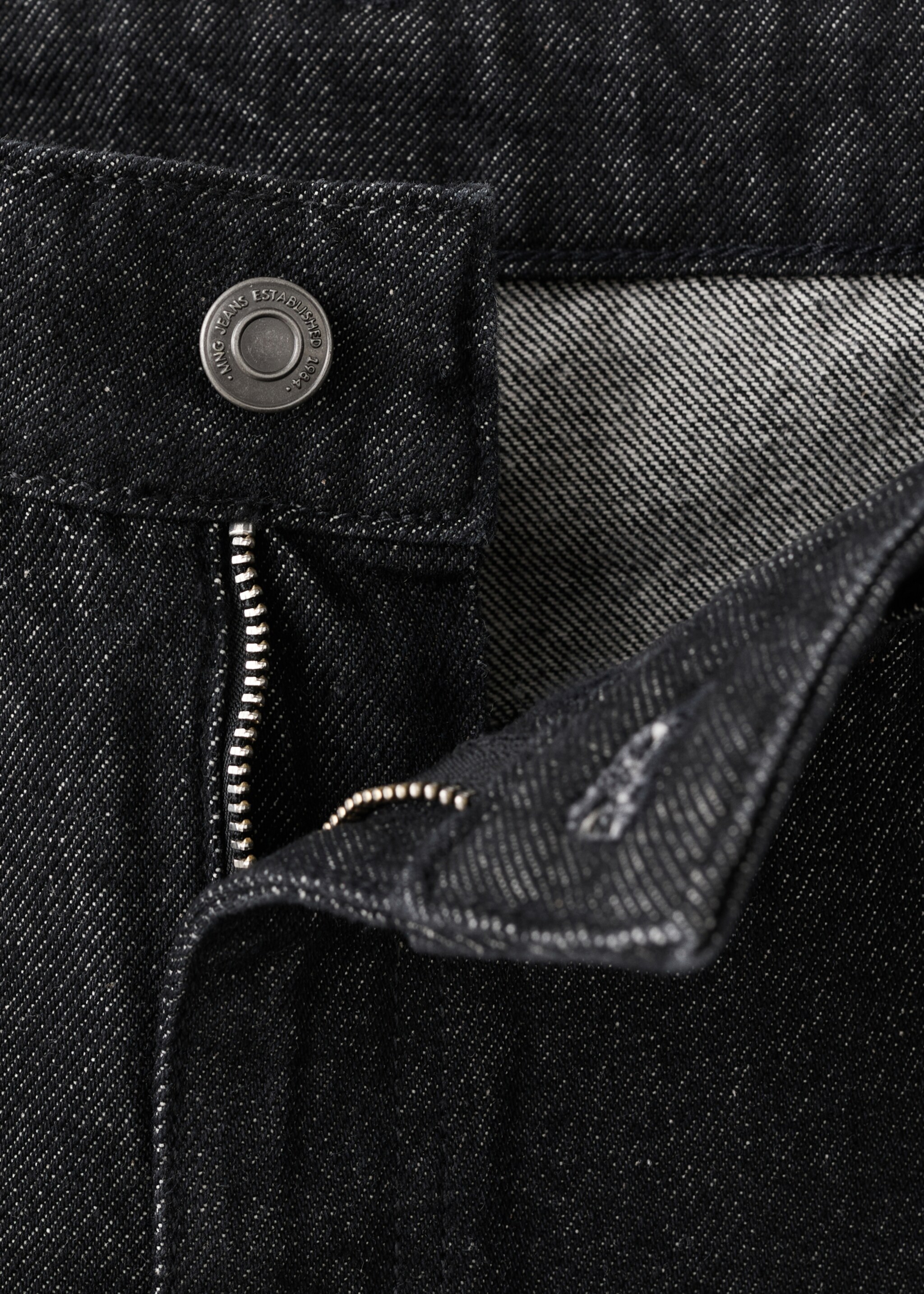 Flared rinse-wash jeans - Details of the article 0, Black. Ref: 17027815-00.