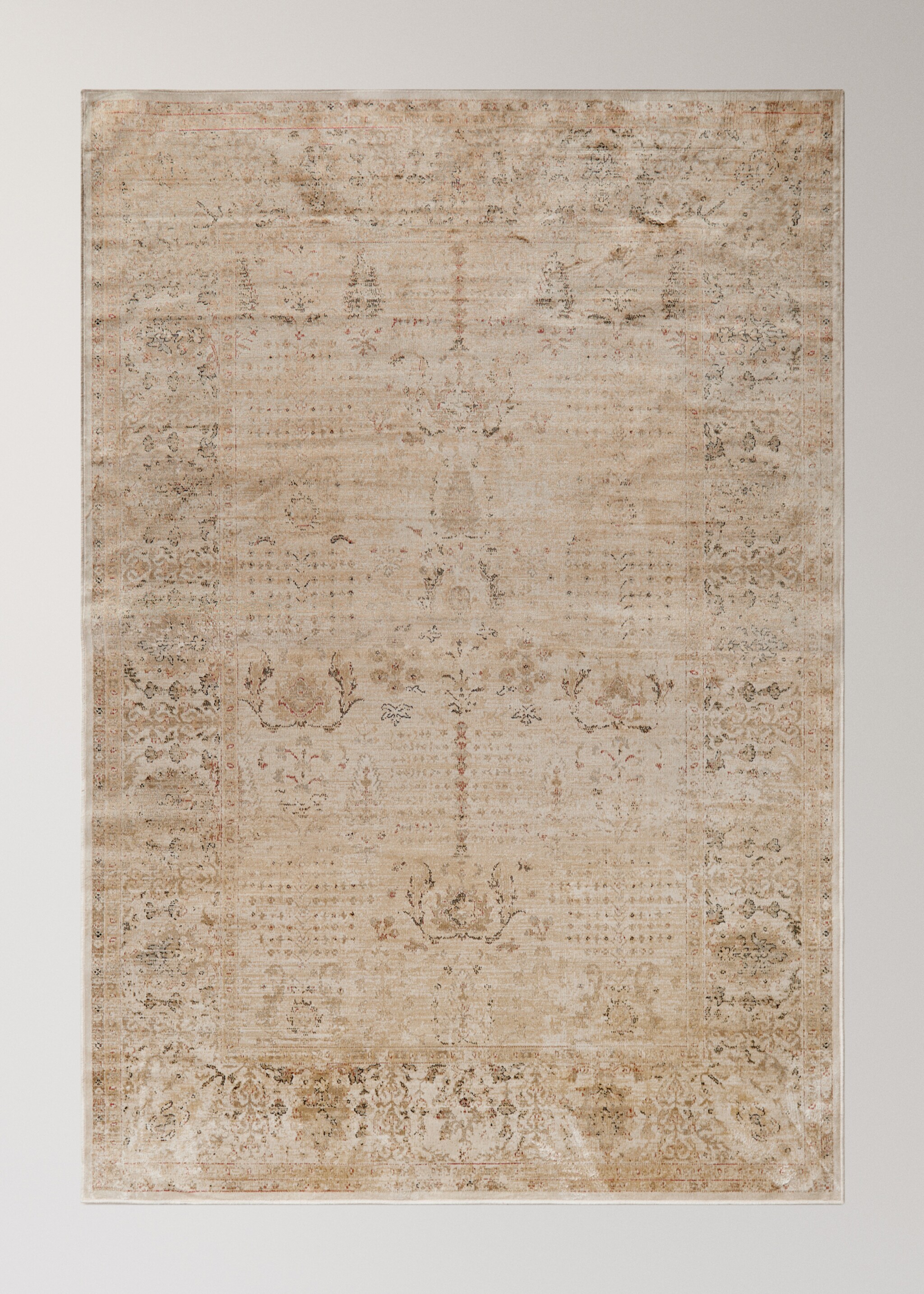 Vintage-effect rug - Article without model, Ecru. Ref: 17027819-00.