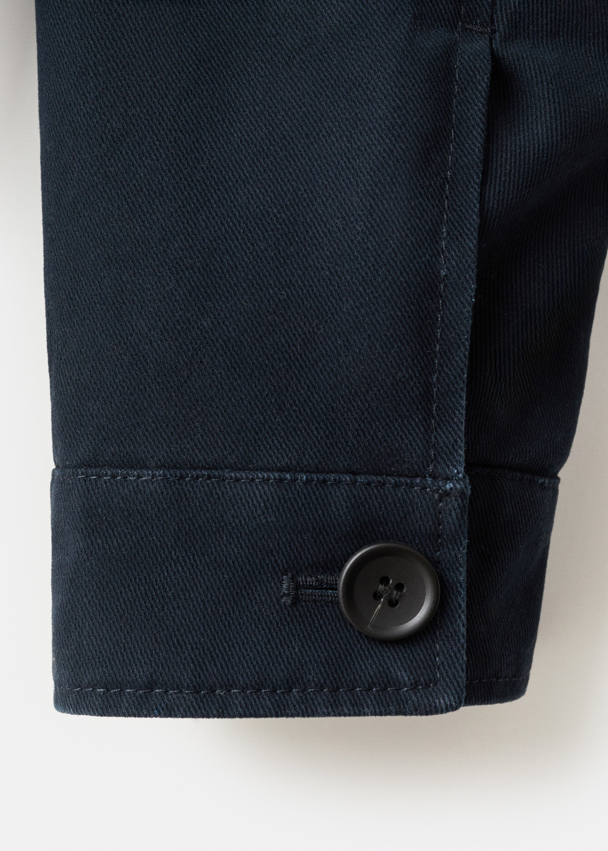 Chaqueta acolchada cuello pana - Detalle del artículo 0, Azul marino. Ref: 17027884-00.