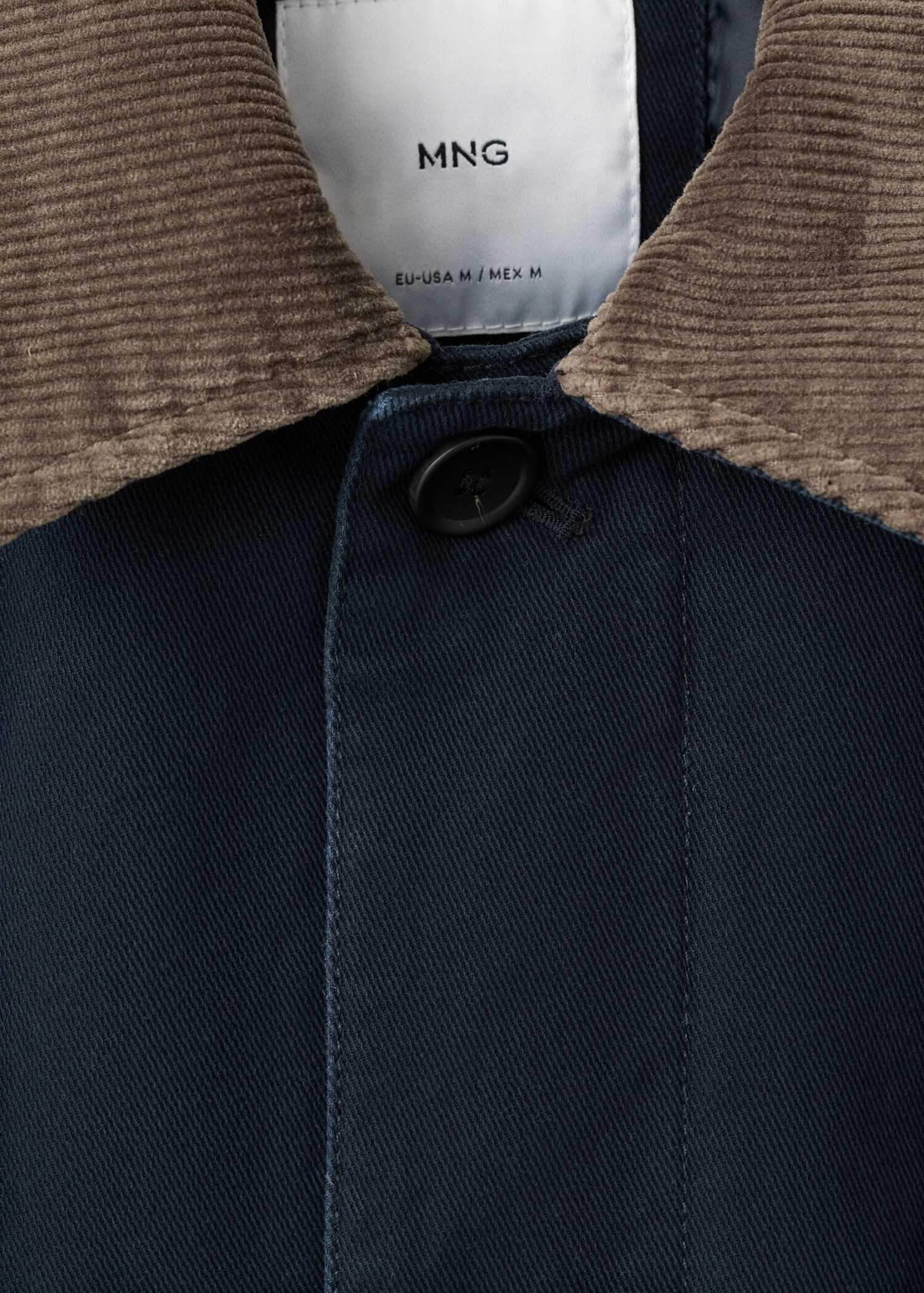 Quilted jacket with corduroy collar - Détail de l'article 8