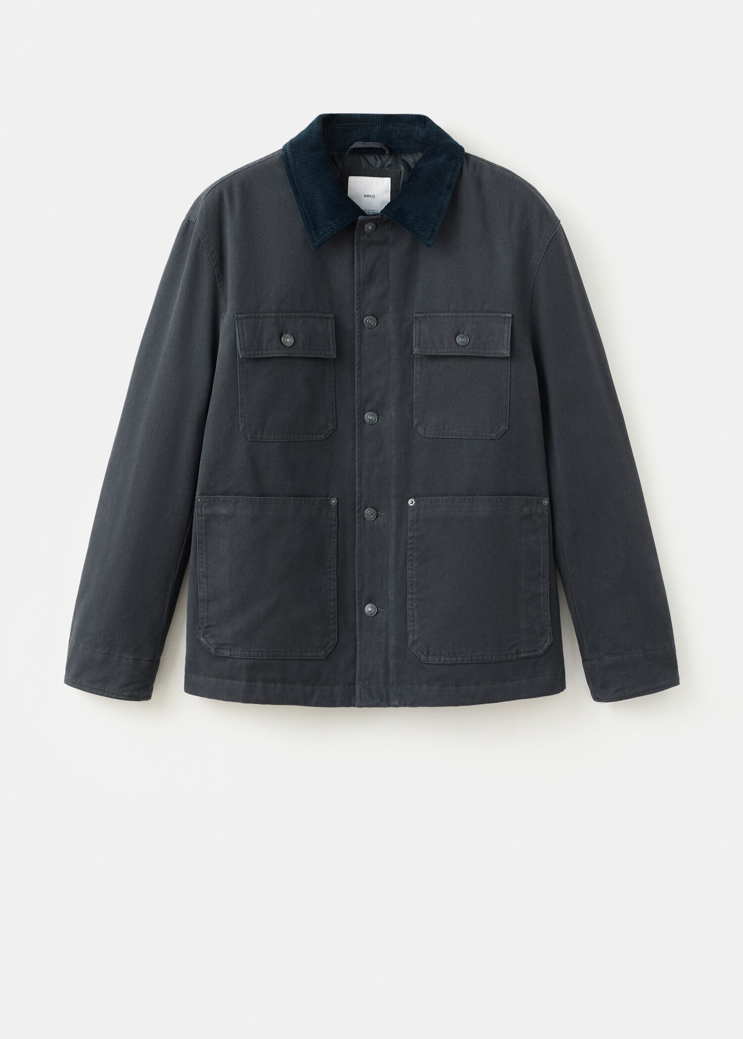Chaqueta bolsillos cuello pana - Artículo sin modelo