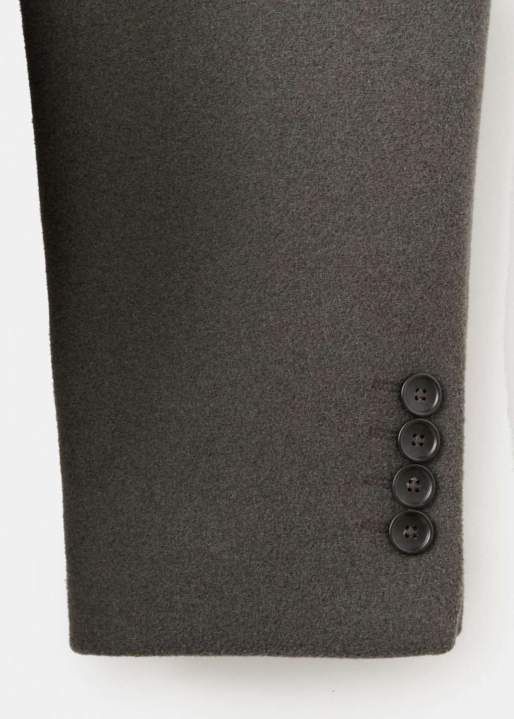 Double-breasted wool-blend coat