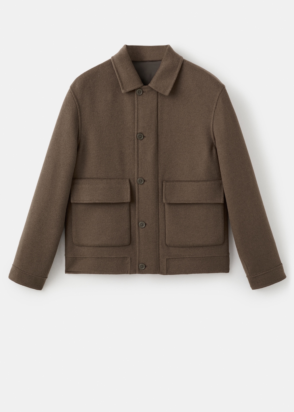 Handmade wool jacket with pockets