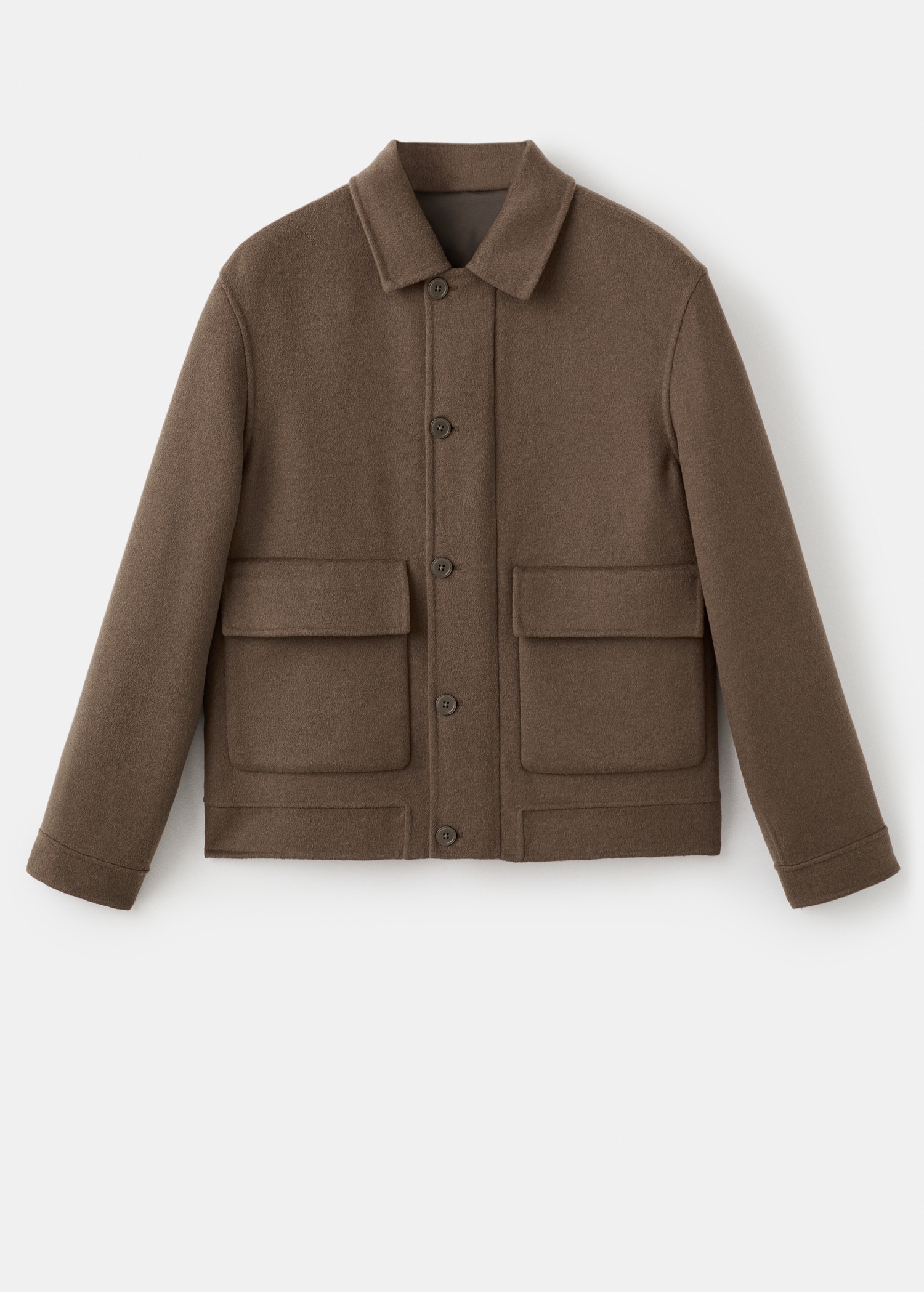 Handmade wool jacket with pockets - Article without model