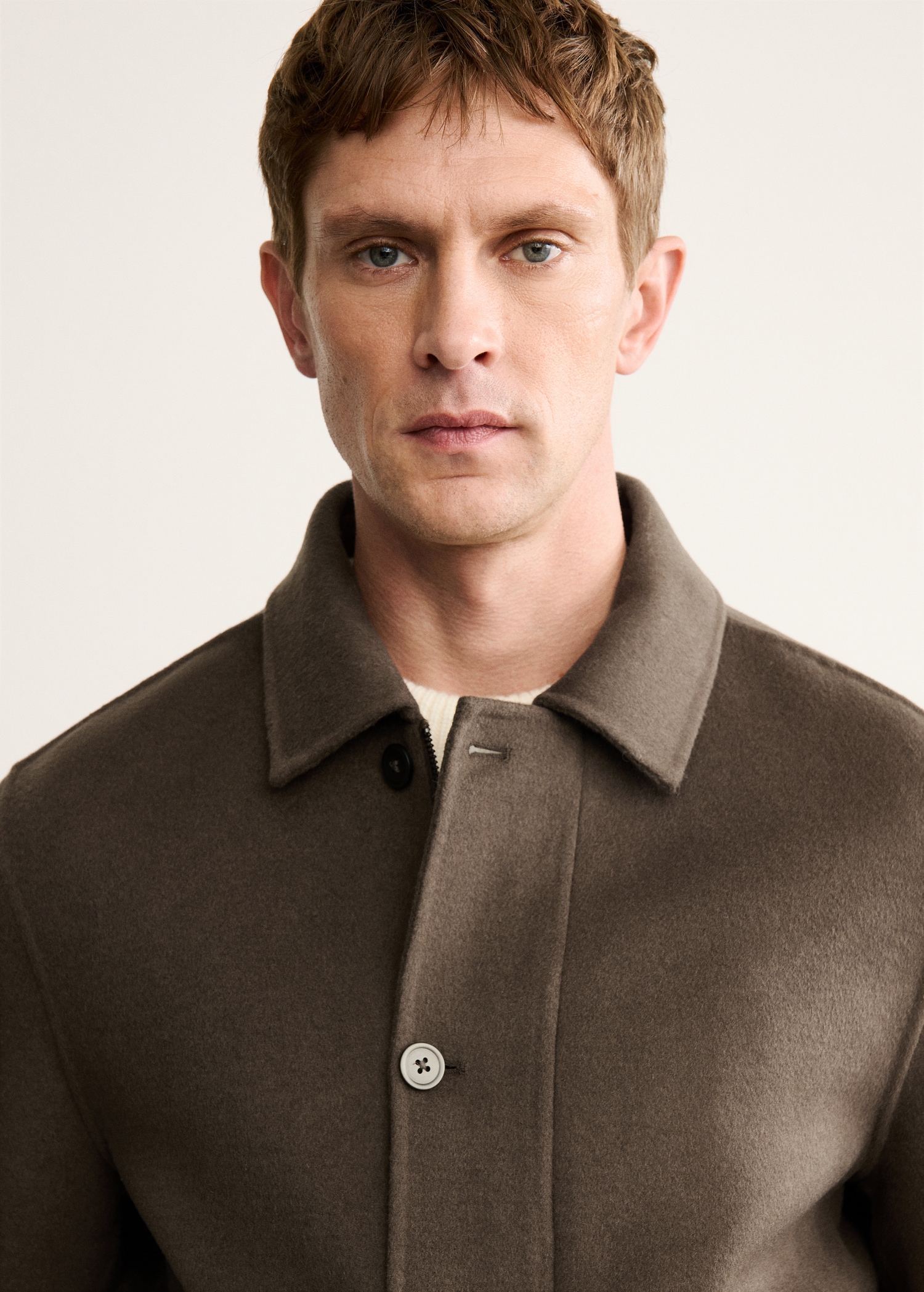 Handmade wool jacket with pockets - Details of the article 1