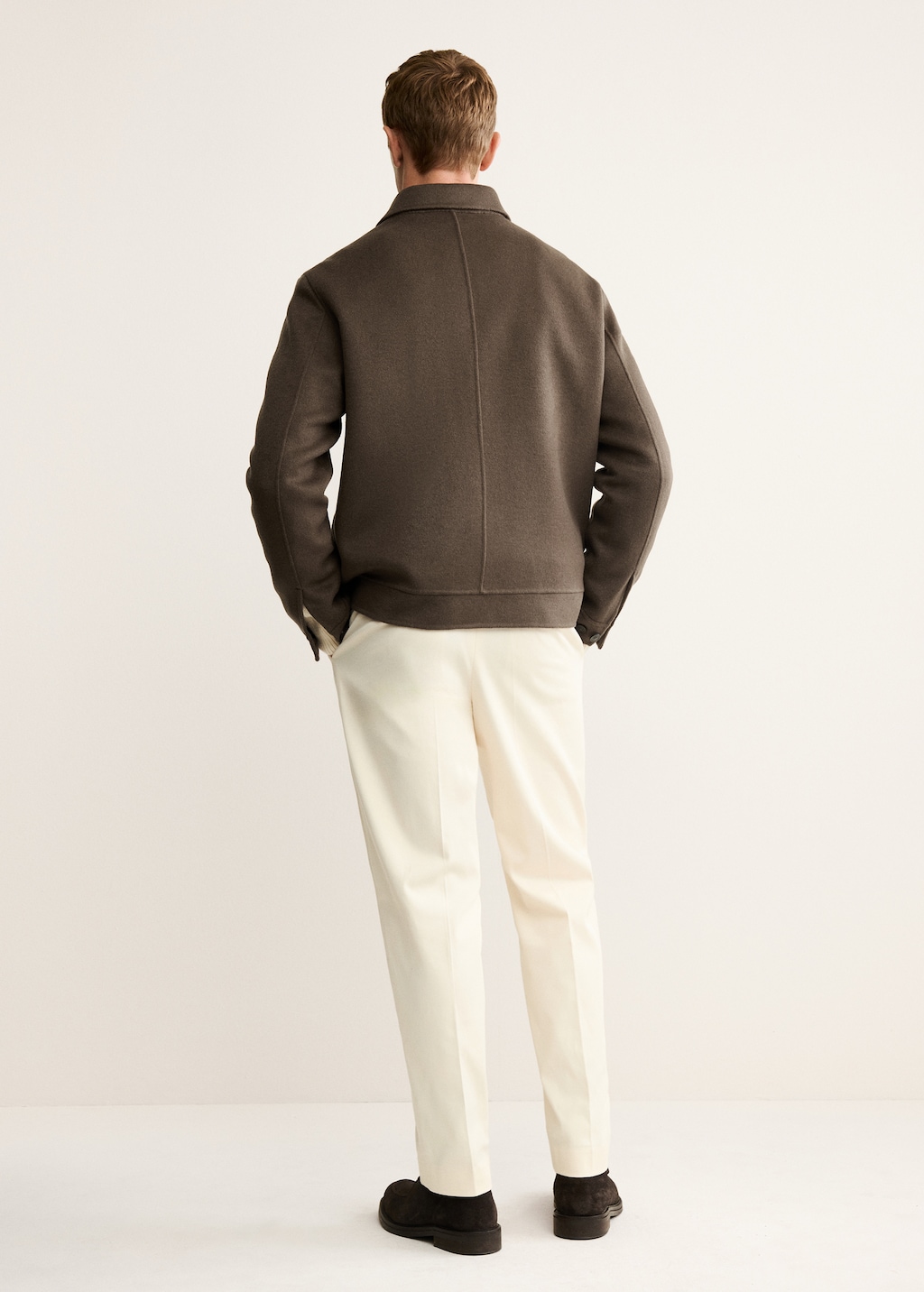 Handmade wool jacket with pockets