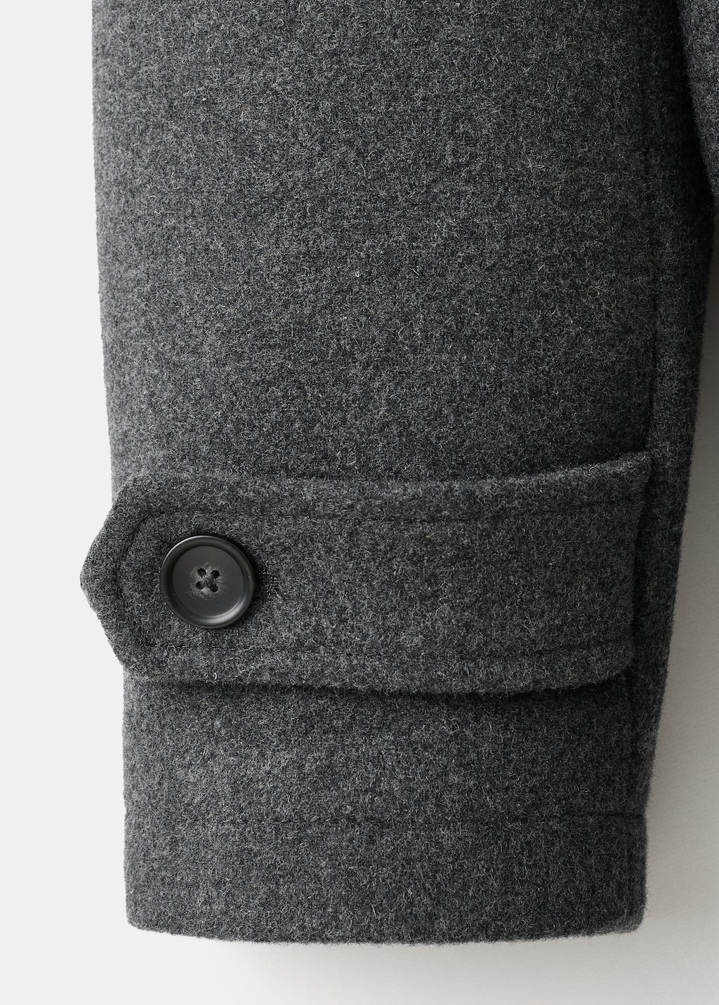 Detachable hood wool coat