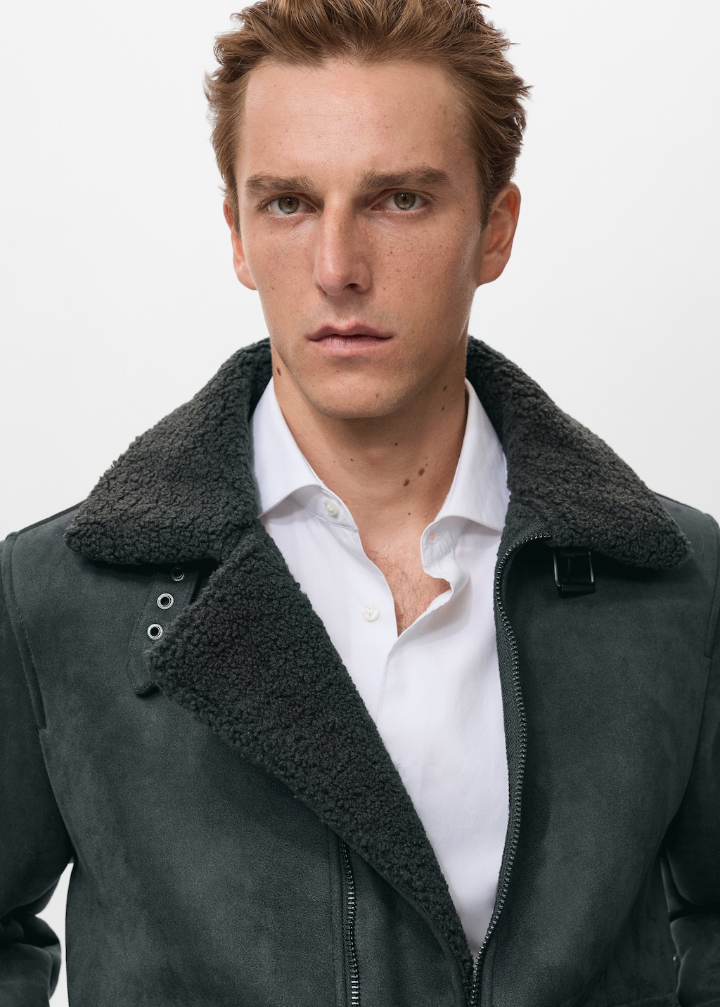 Double face jacket with fleece lining