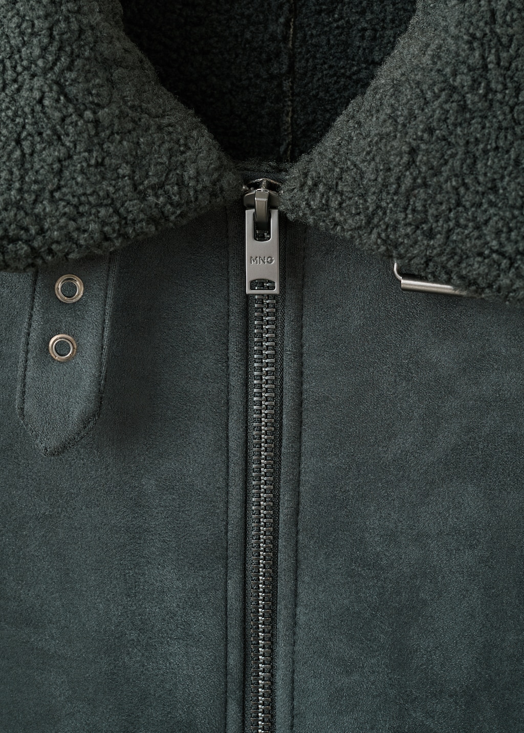 Double face jacket with fleece lining