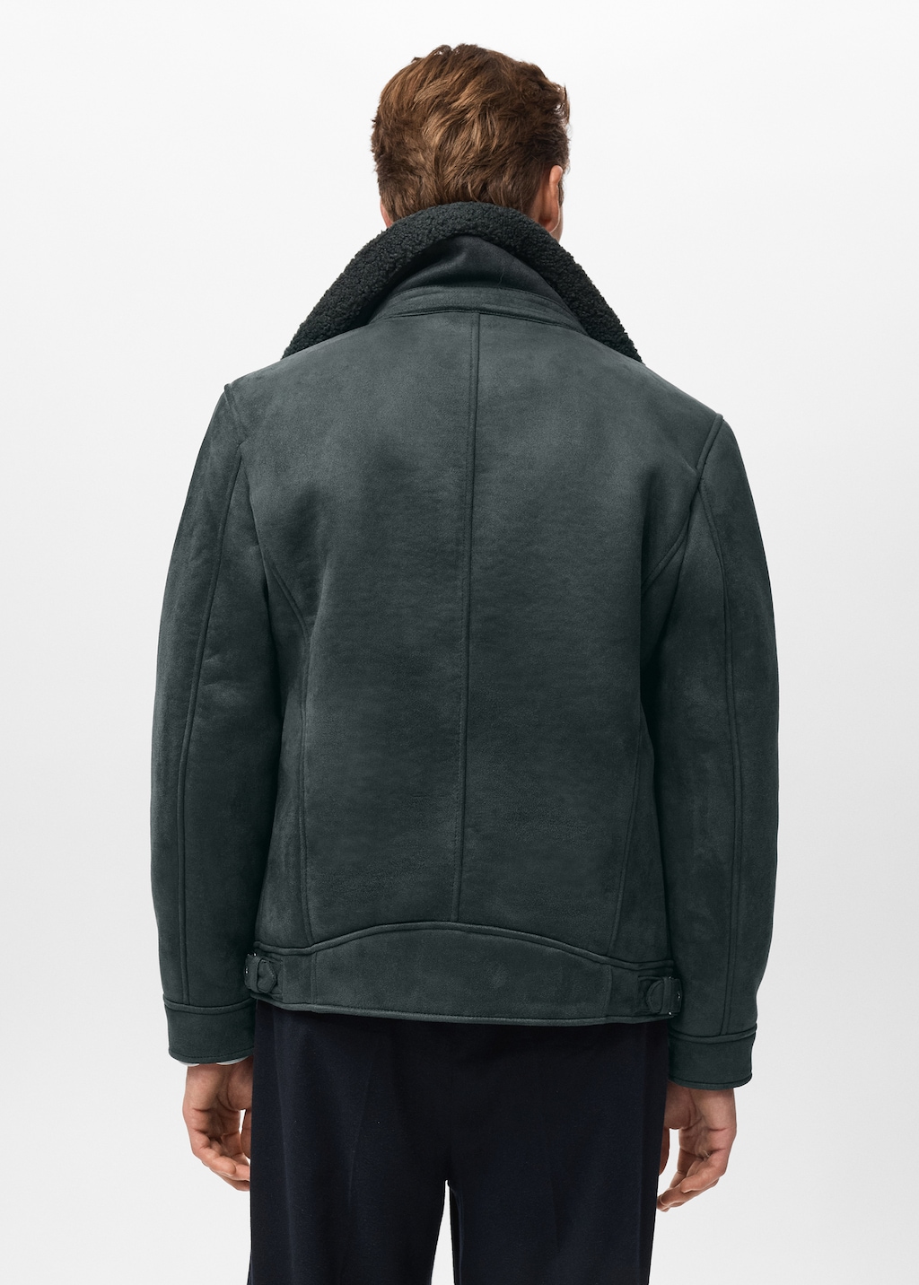 Double face jacket with fleece lining
