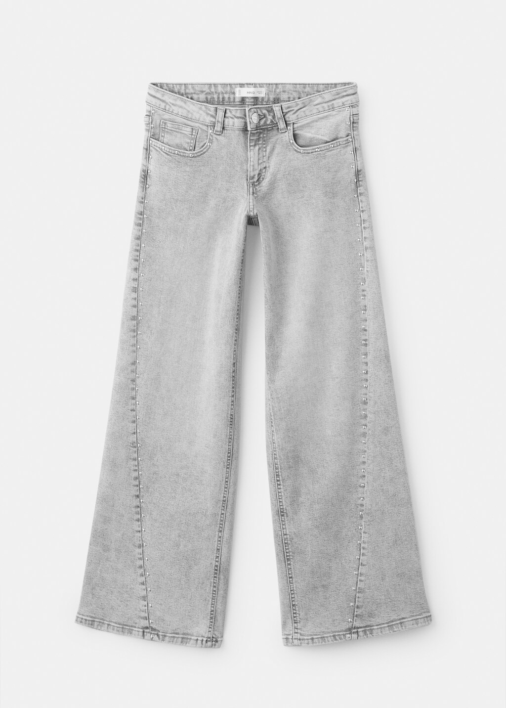 Low-waist studded jeans - Teen | MANGO USA