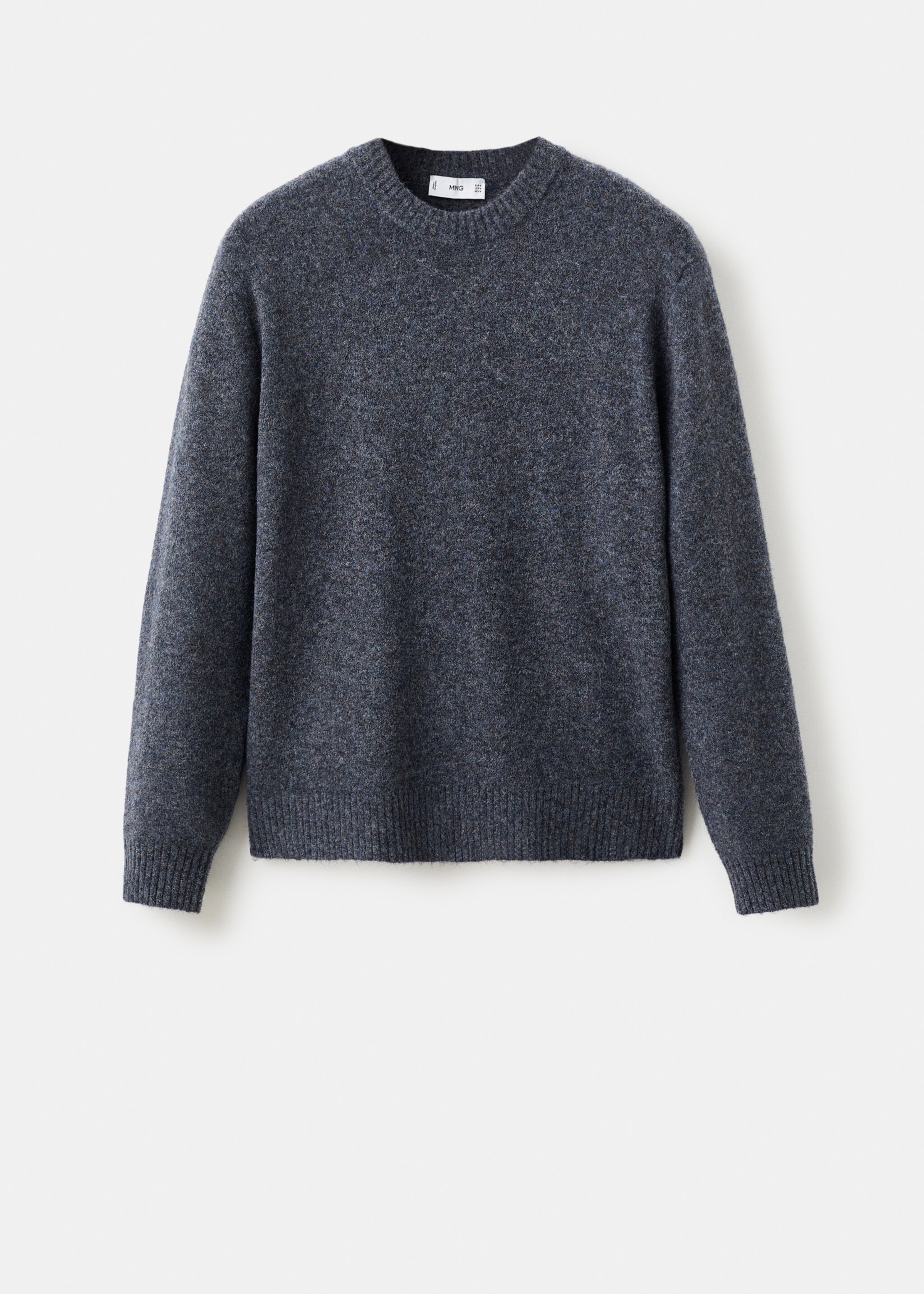 Pullover aus Wollgemisch mit Alpakawolle - Artikel ohne Model, Indigoblau. Ref: 17027897-00.
