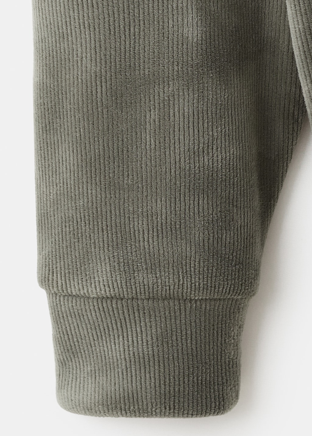 Corduroy hooded sweatshirt