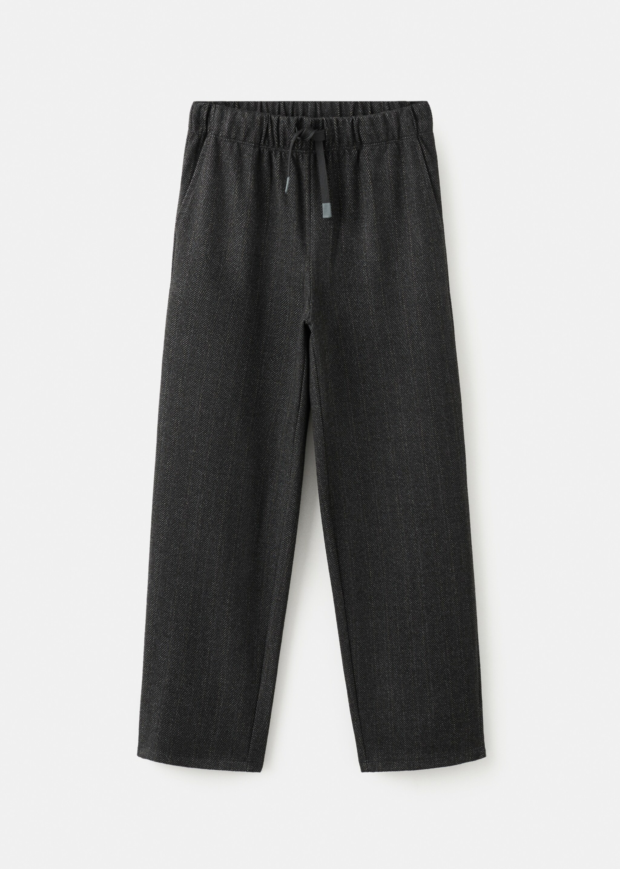 Pantalon droit chevrons - Article sans modèle, Gris anthracite. Ref: 17027902-00.