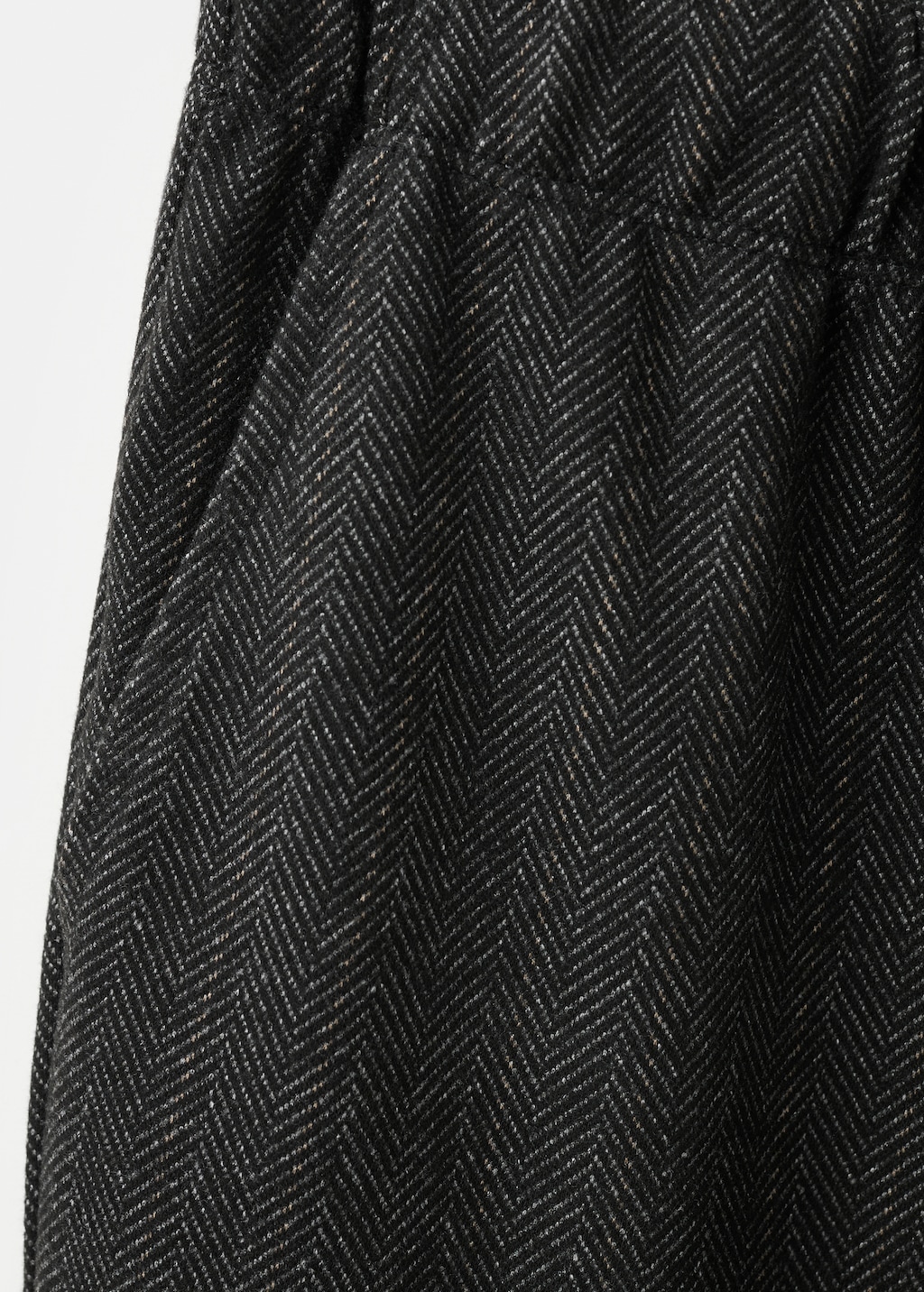 Herringbone straight pants