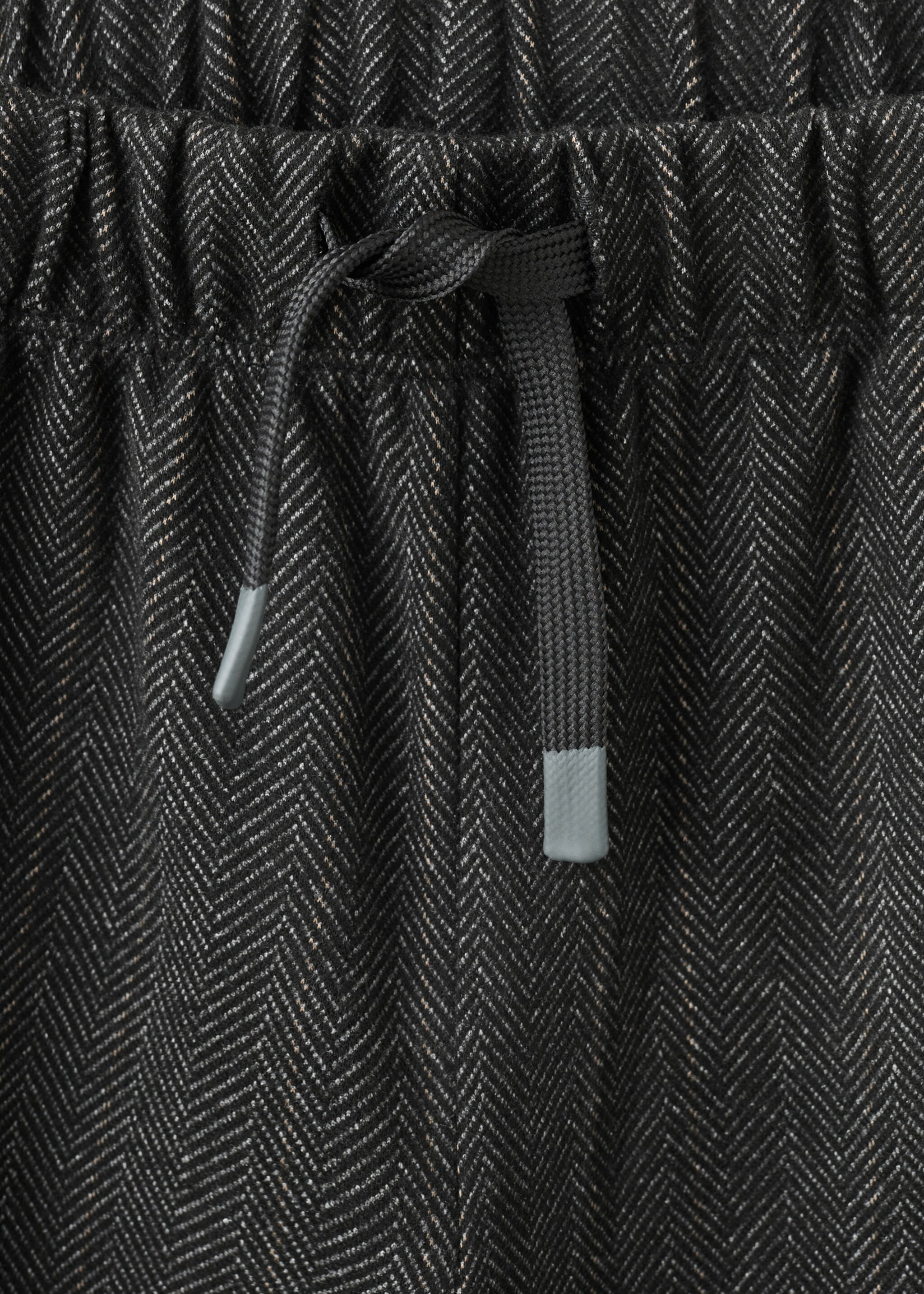 Pantalon droit chevrons - Détail de l'article 8, Gris anthracite. Ref: 17027902-00.