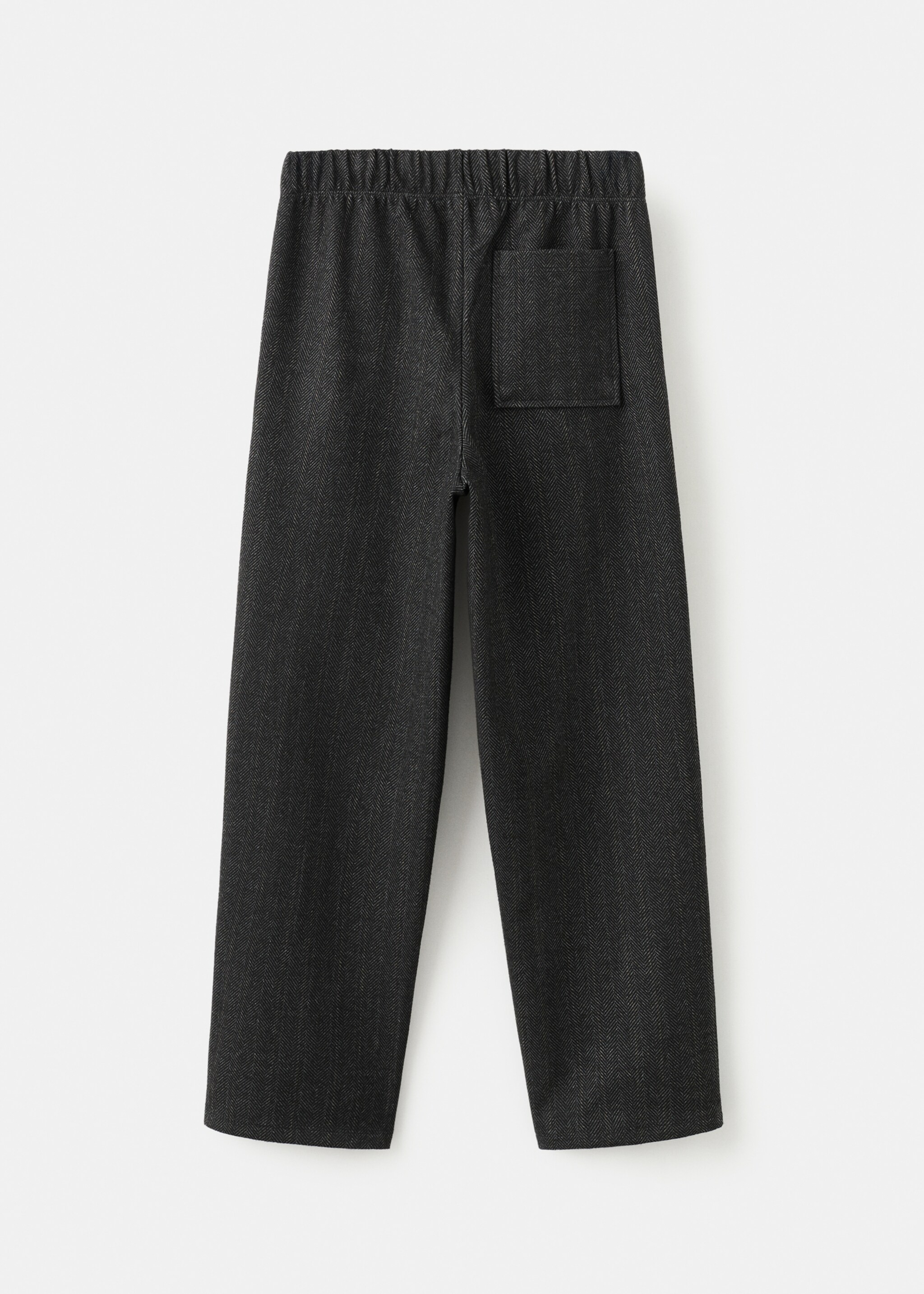 Pantalon droit chevrons - Verso de l’article, Gris anthracite. Ref: 17027902-00.