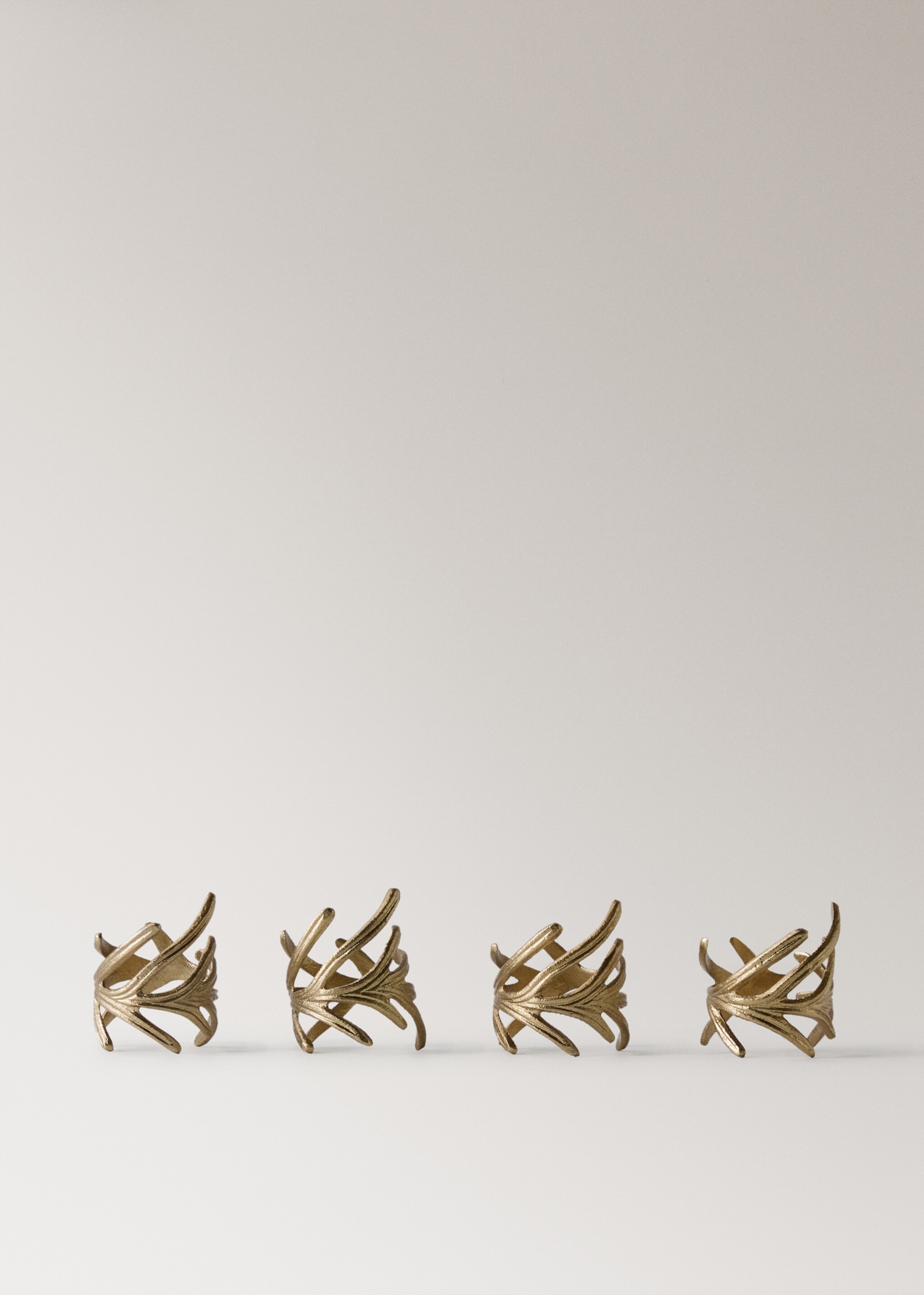 Decorative leaf napkin pack - Article without model, Gold. Ref: 17027907-00.