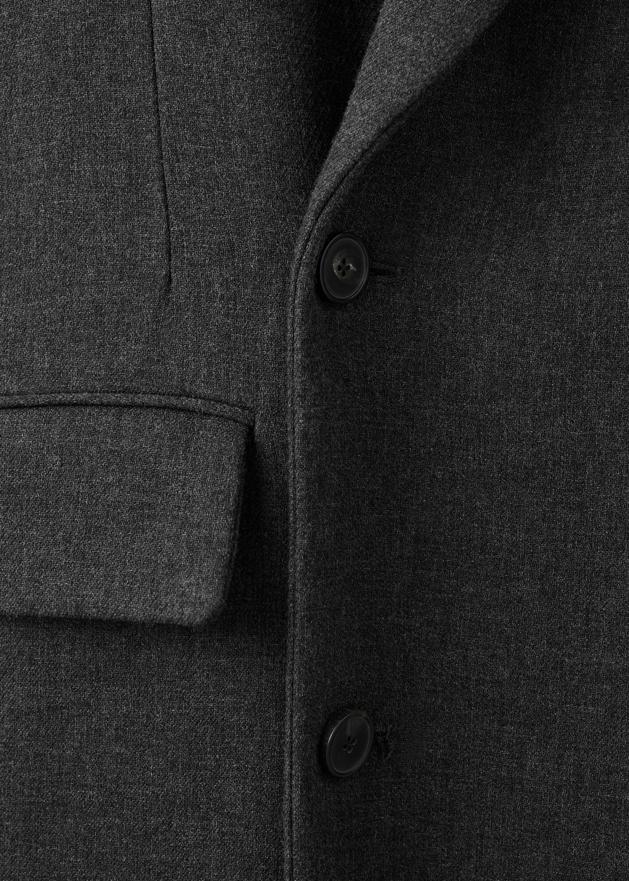Abrigo largo botonadura cruzada - Detalle del artículo 0, Gris. Ref: 17027909-00.