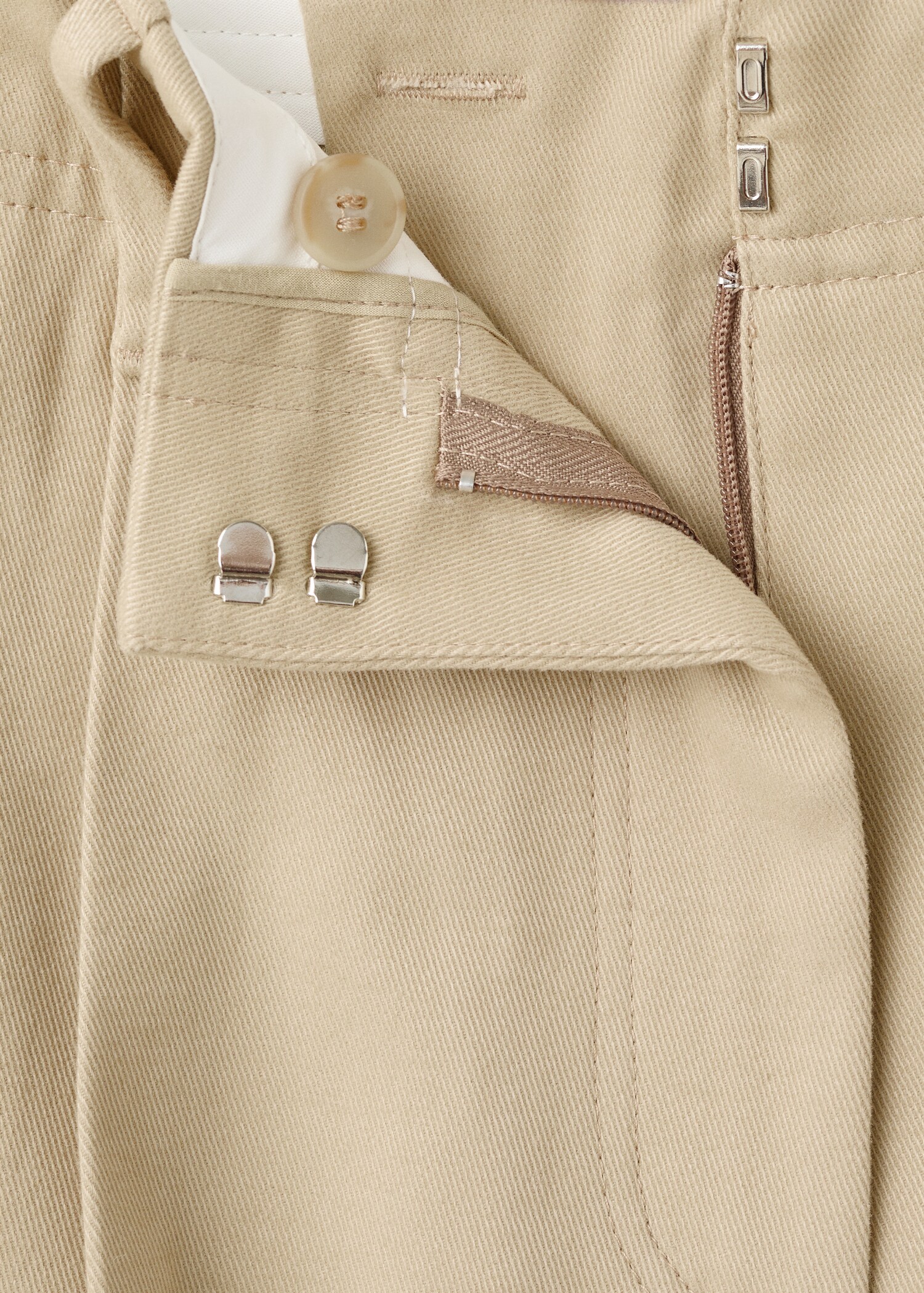 Straight-leg pleated denim trousers - Details of the article 8