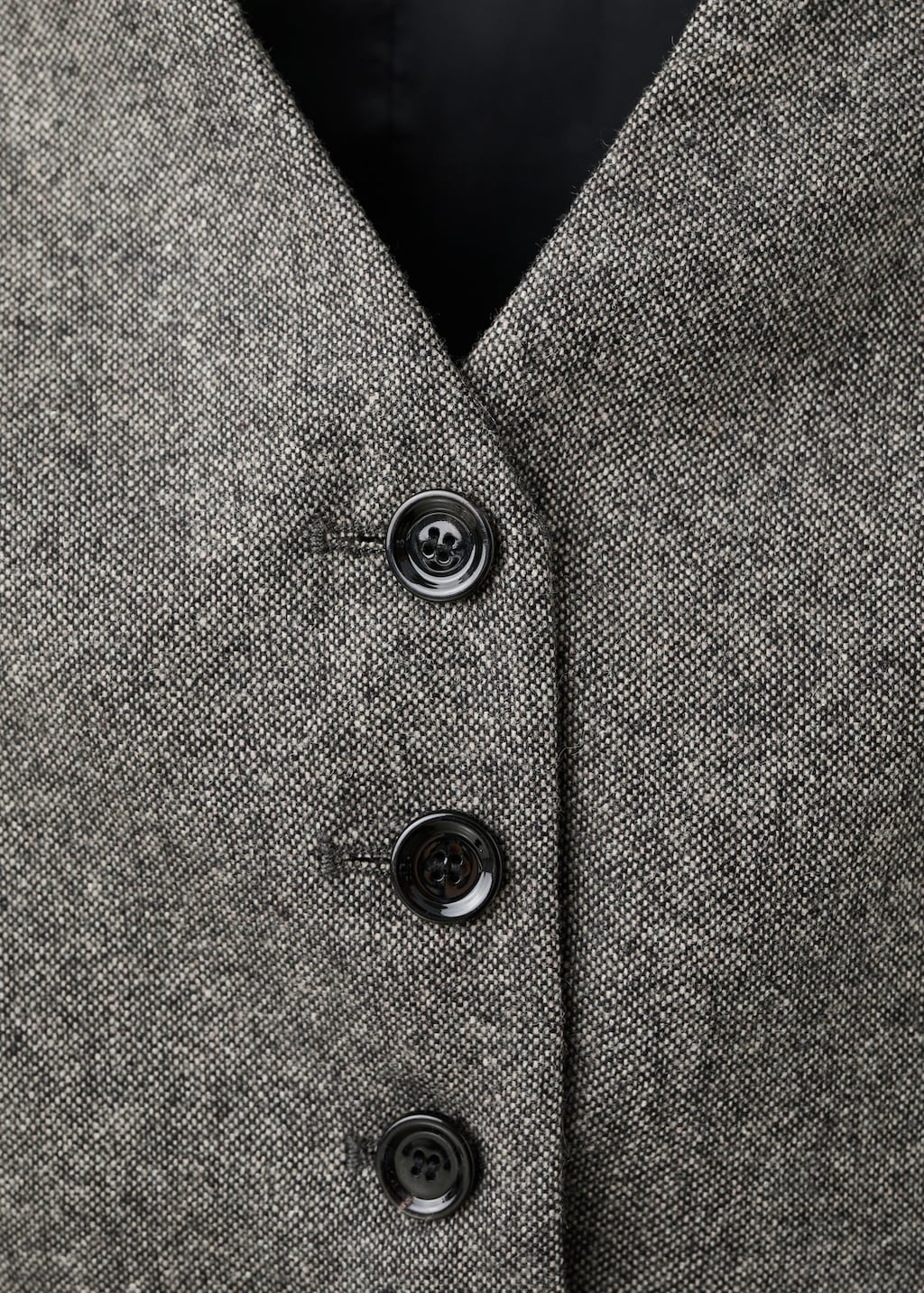 Speckled wool waistcoat