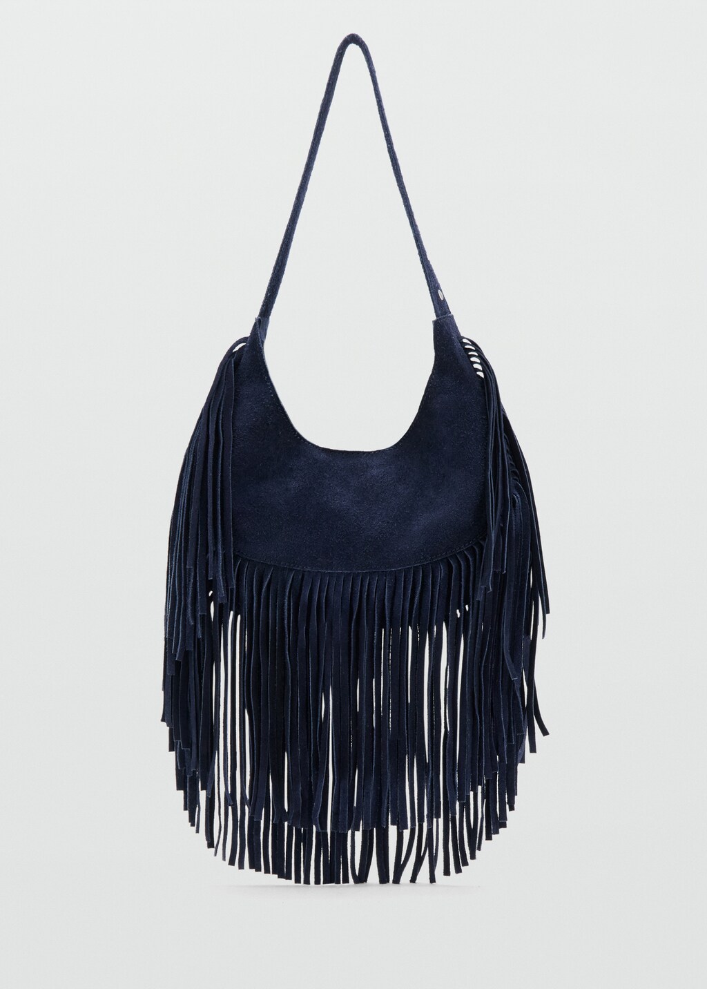 Leren tas met franjes