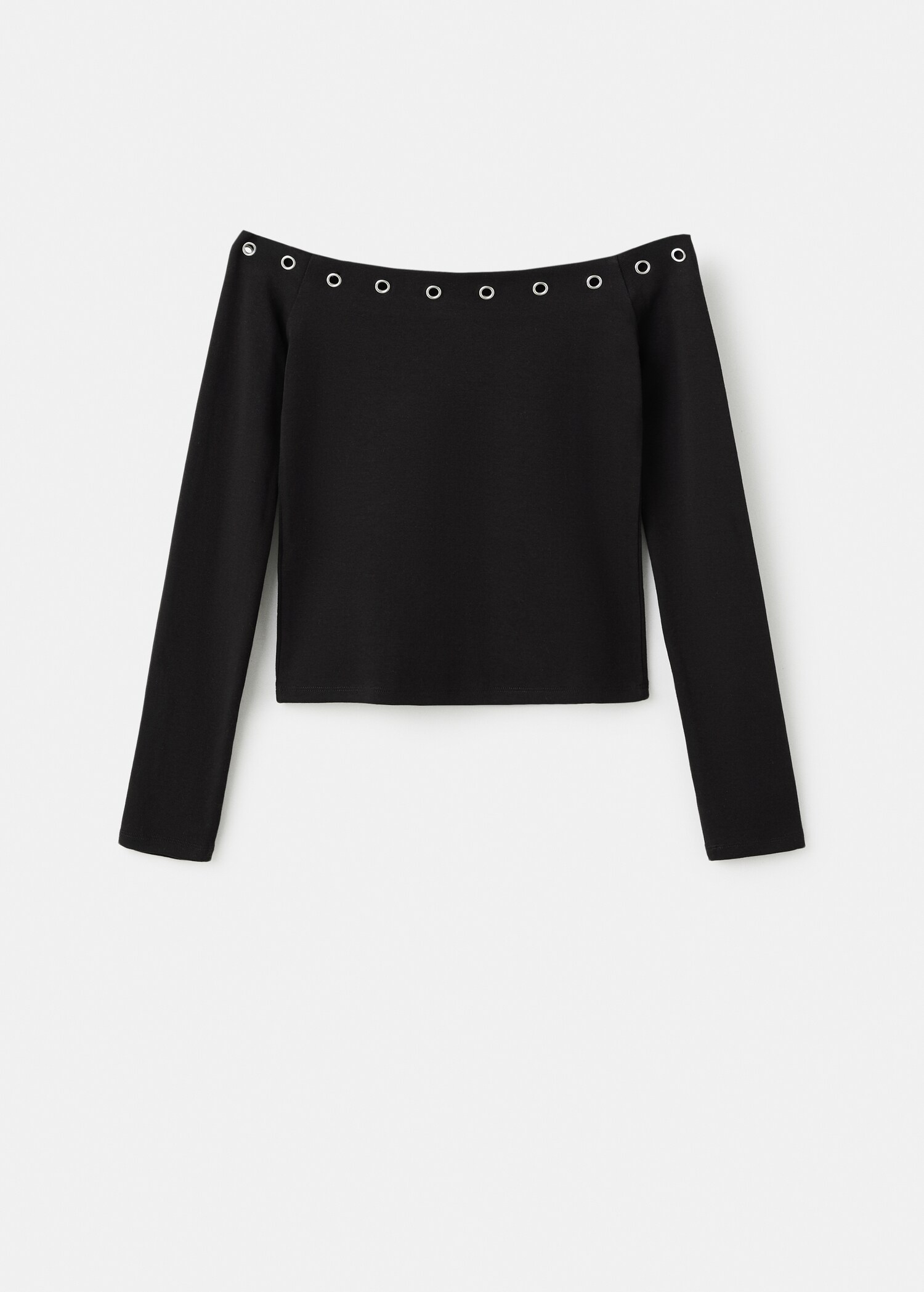 Strapless studded t-shirt - Article without model