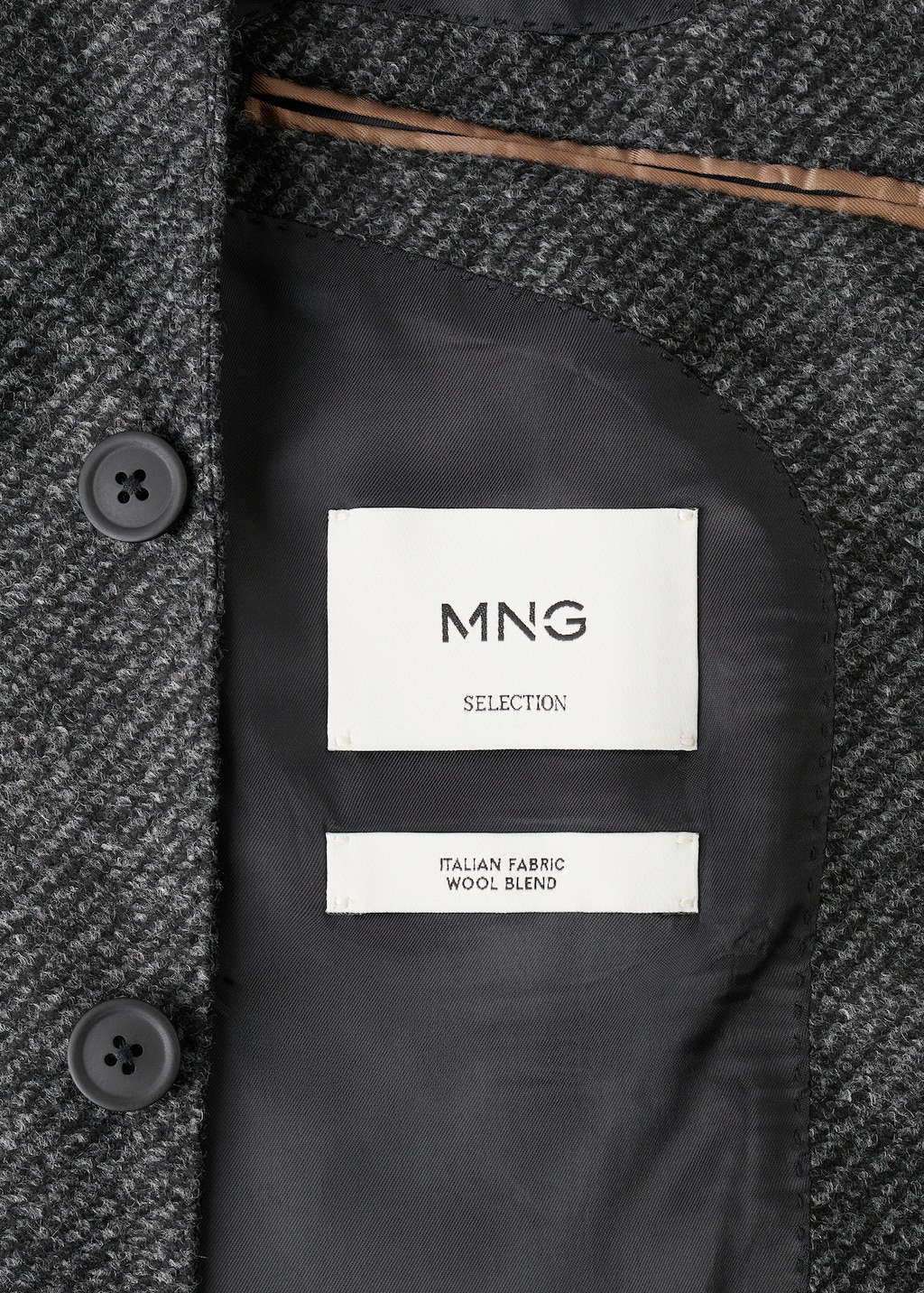 Slim fit wool blend blazer