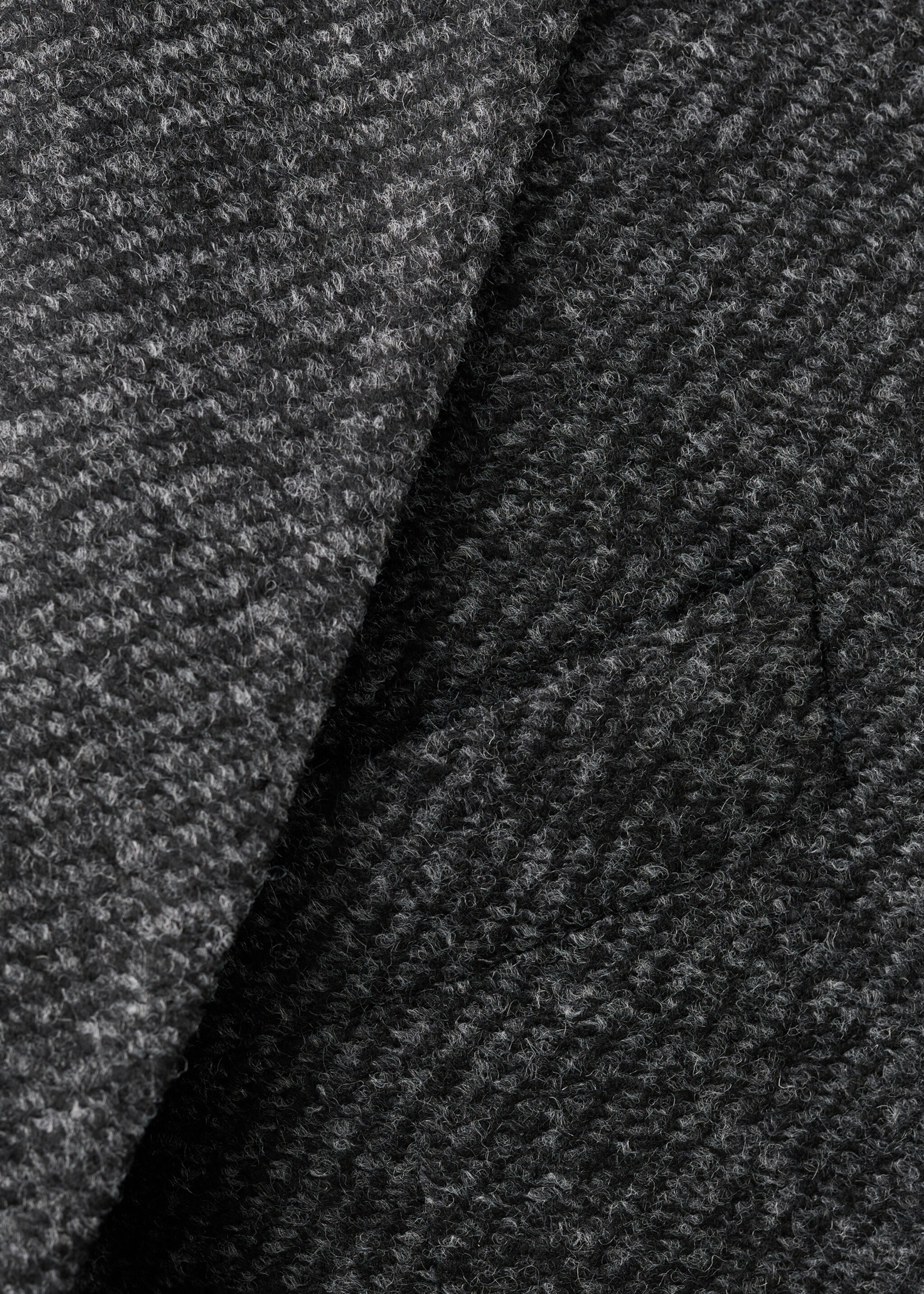 Blazer com mescla de lã slim fit - Pormenor do artigo 8, Cinzento-mesclado escuro. Ref: 17028275-00.