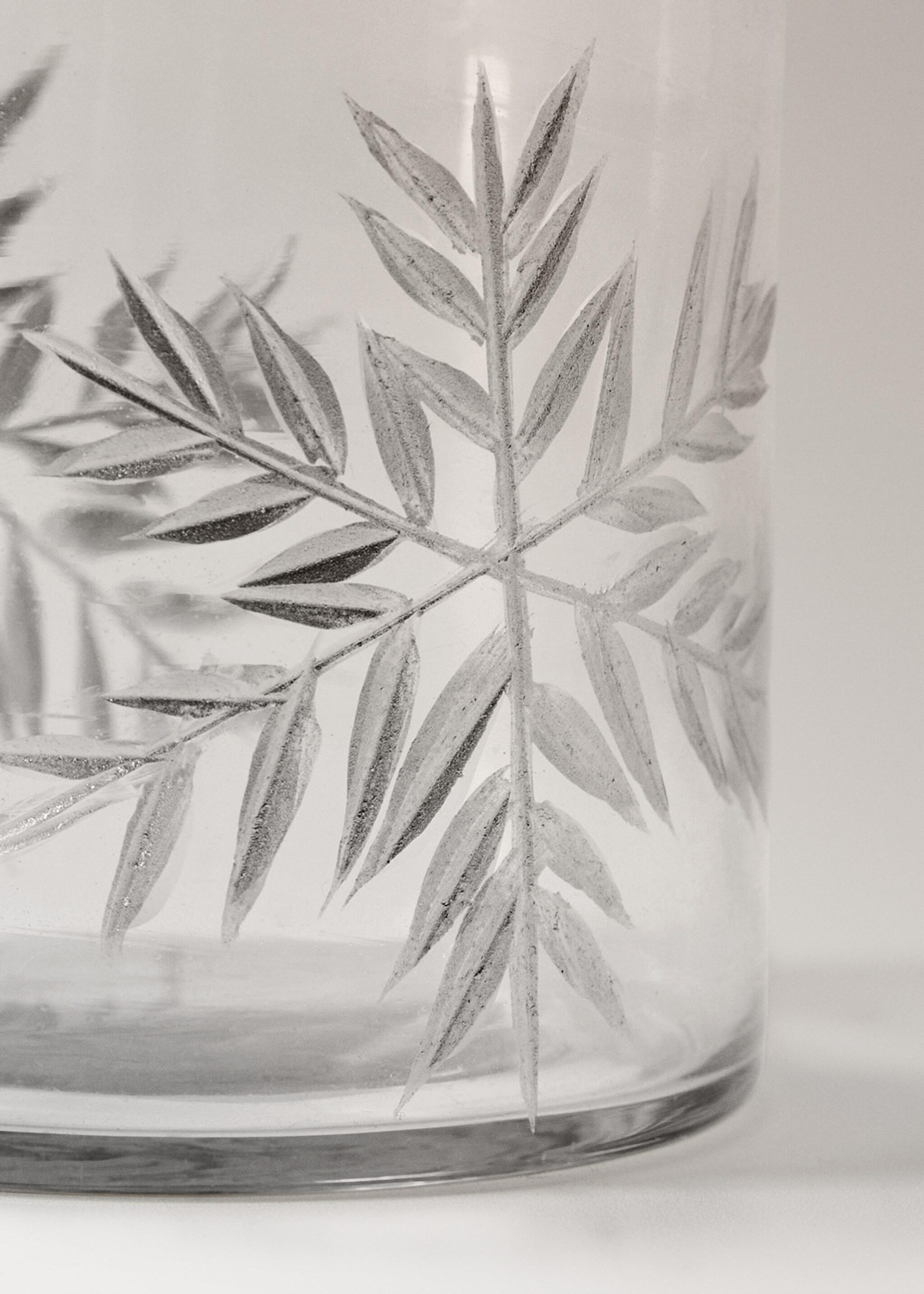 Cut glass candle holder - Detalji artikla 2, Srebrna. Ref: 17028284-00.