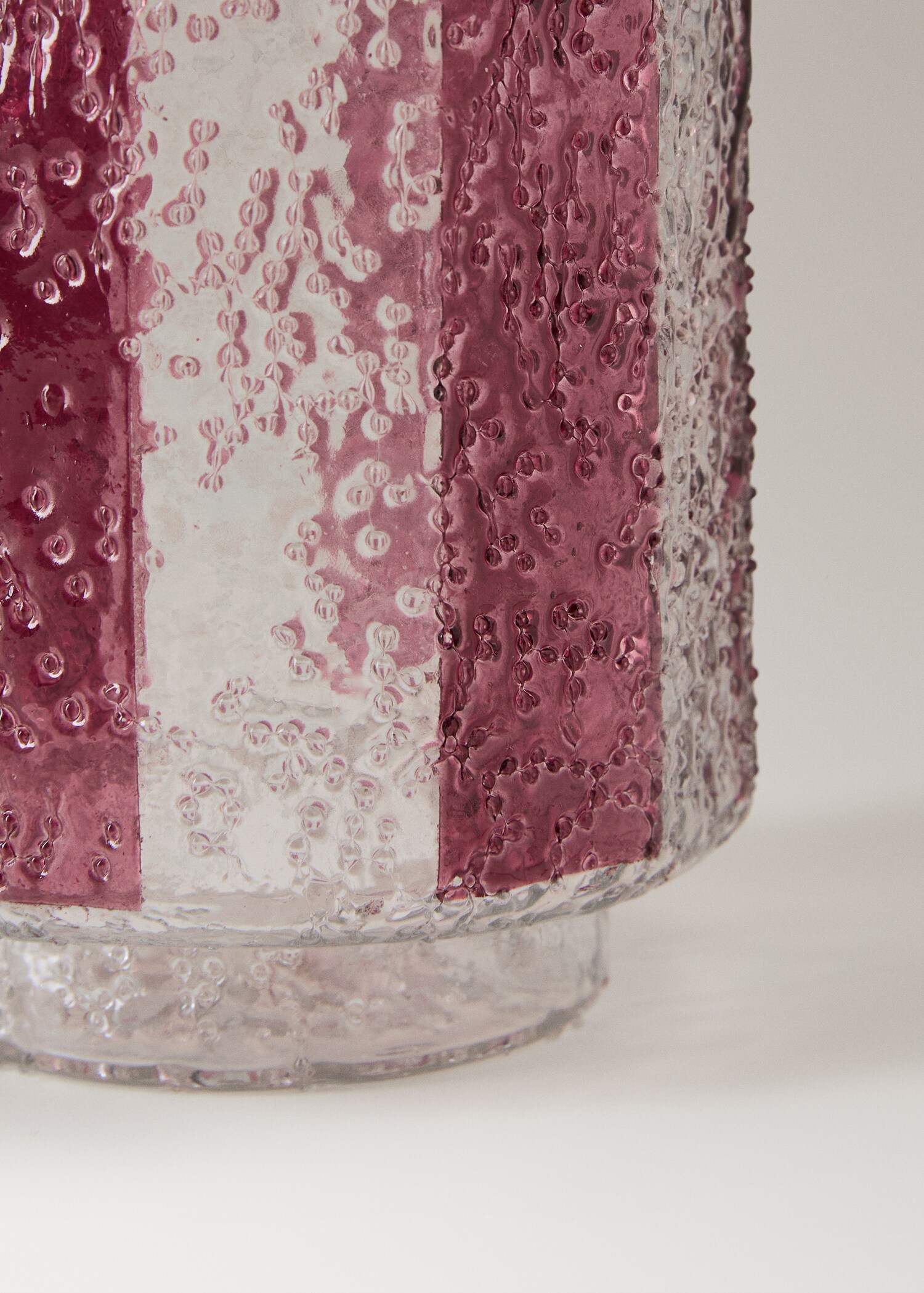 Stor randig ljushållare i glas - Detaljer om artikeln 2