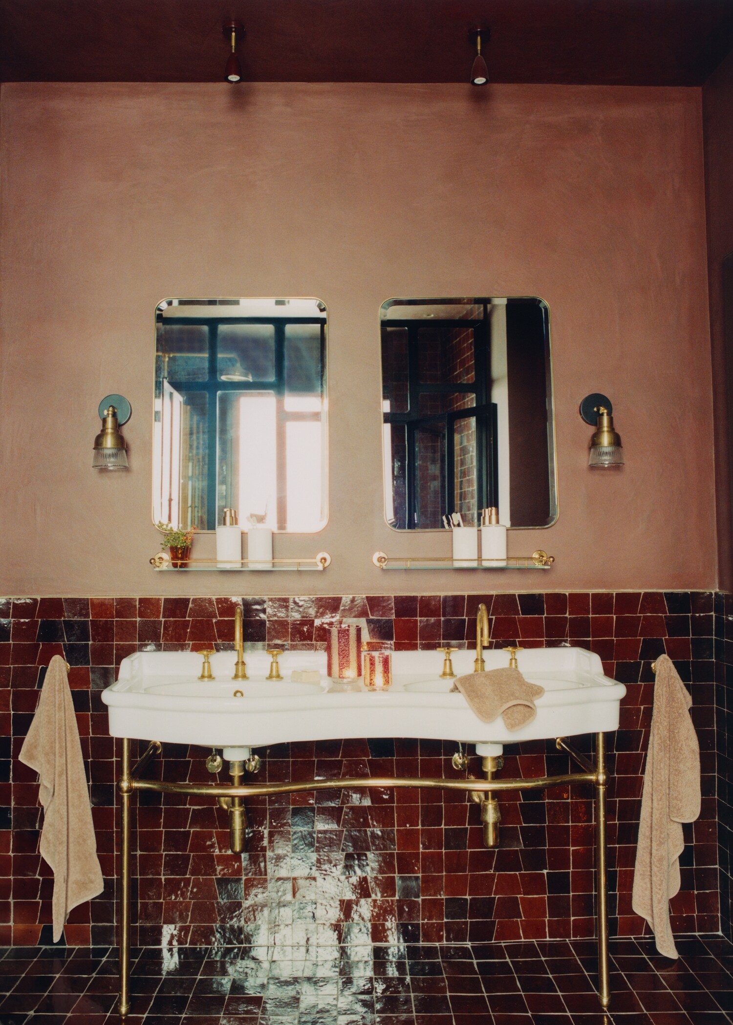 Large striped glass candle holder - Details of the article 6