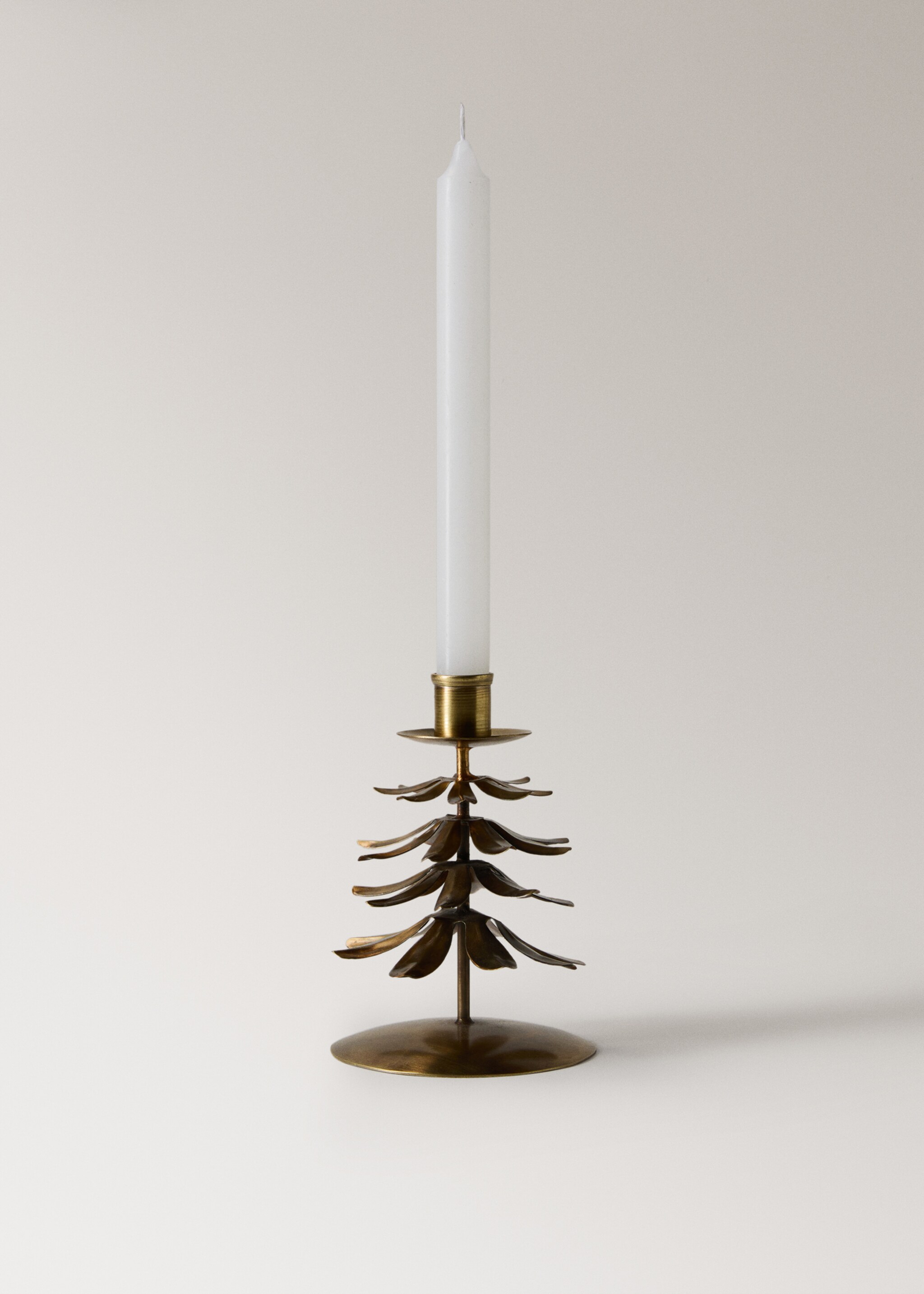 Metal tree candlestick - Details of the article 3, Gold. Ref: 17028290-00.